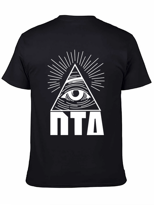 Illuminati Eye Pyramid Graphic Black T-Shirt