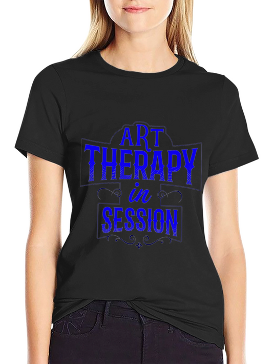 Art Therapy in Session Black T-Shirt