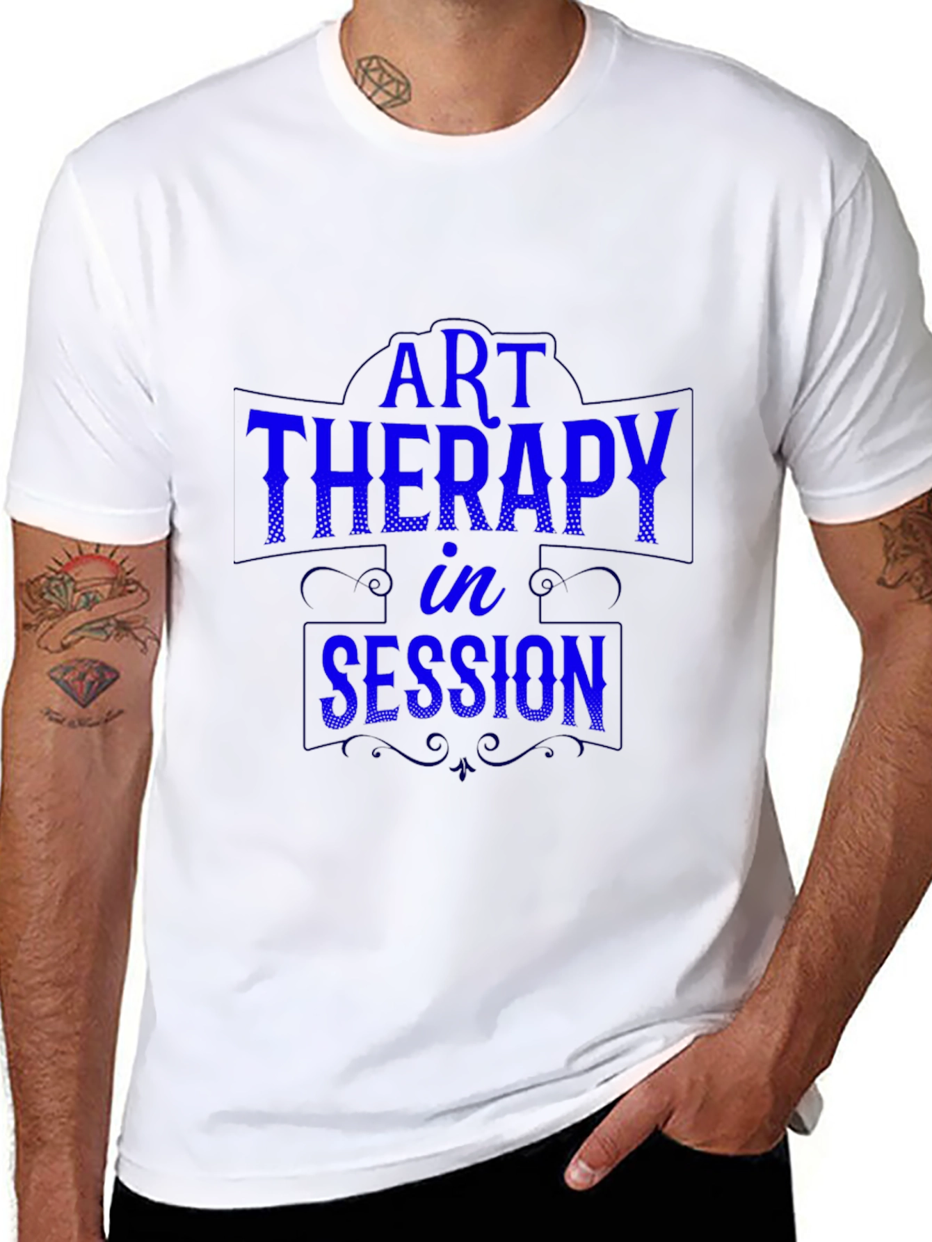 Art Therapy in Session Black T-Shirt