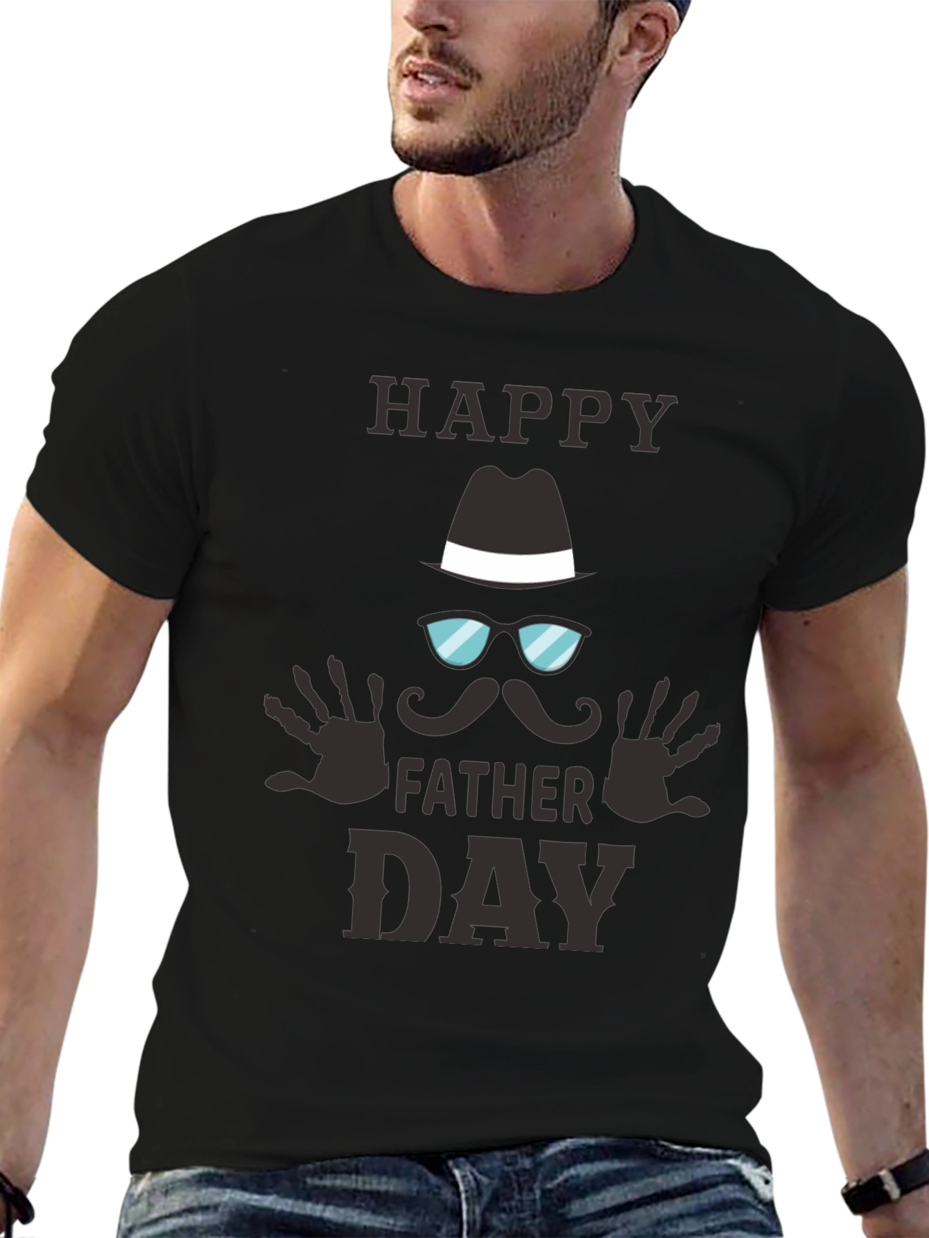 Happy Fathers Day Graphic Tee - Cool Dad Style