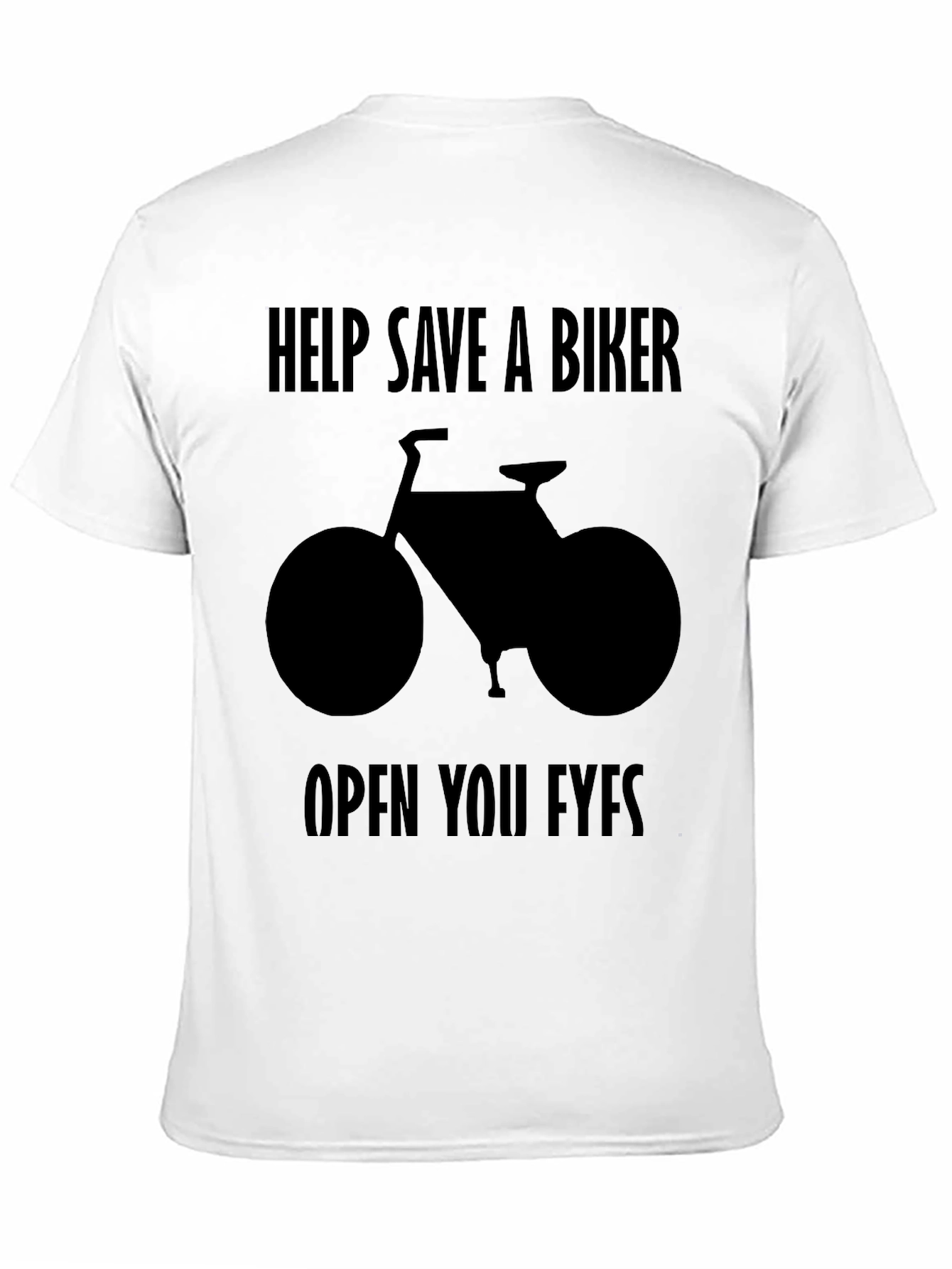 Save a Biker T-Shirt - Black Graphic Tee