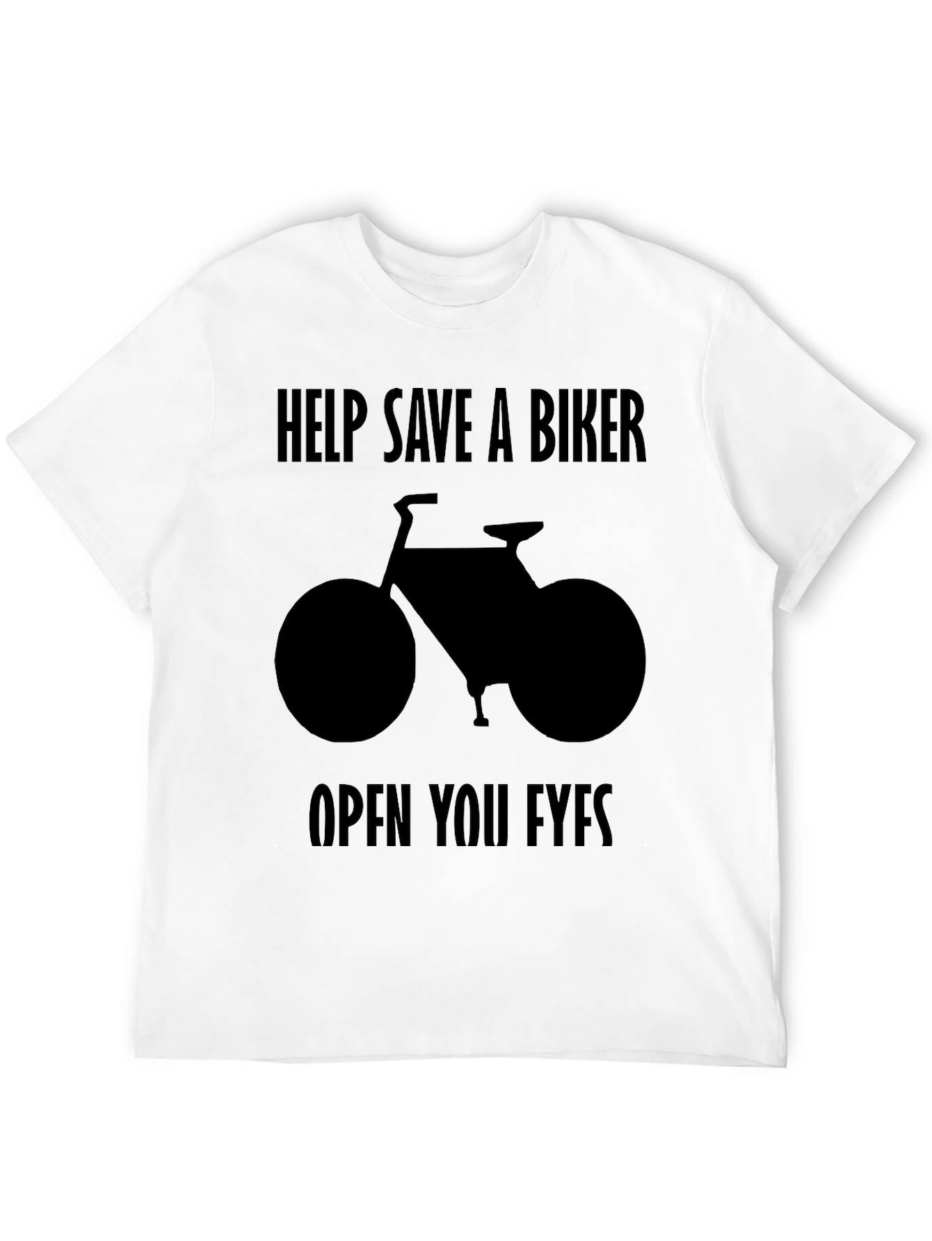 Save a Biker T-Shirt - Black Graphic Tee