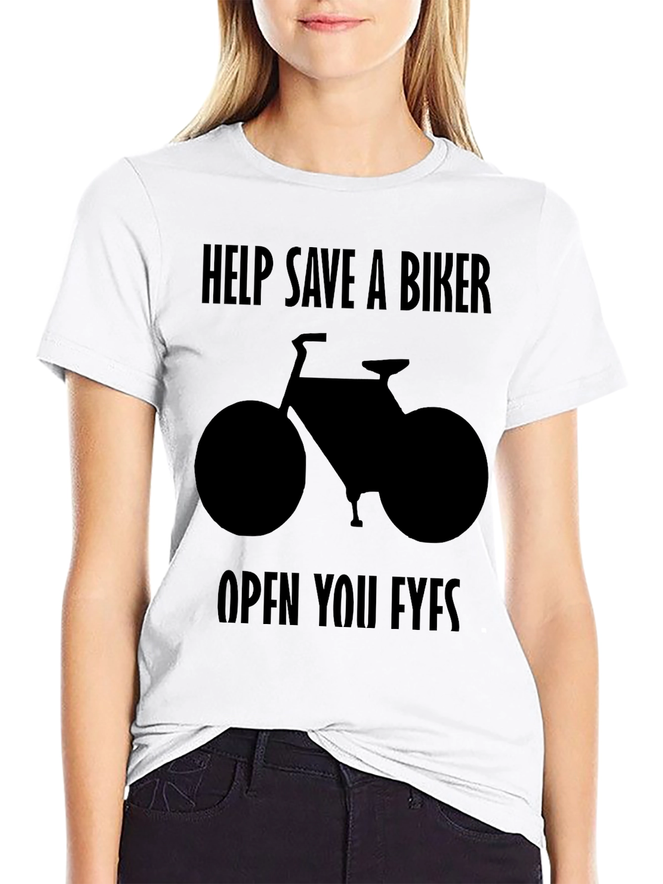 Save a Biker T-Shirt - Black Graphic Tee