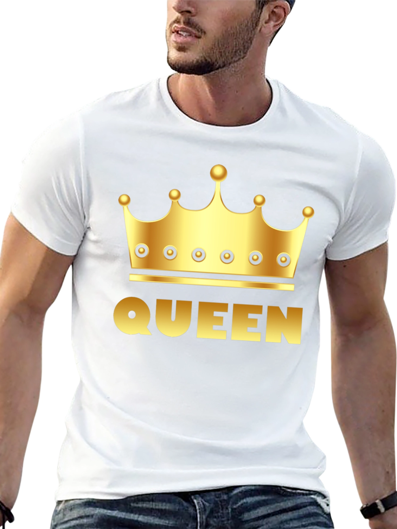 Queen Crown Graphic Black T-Shirt