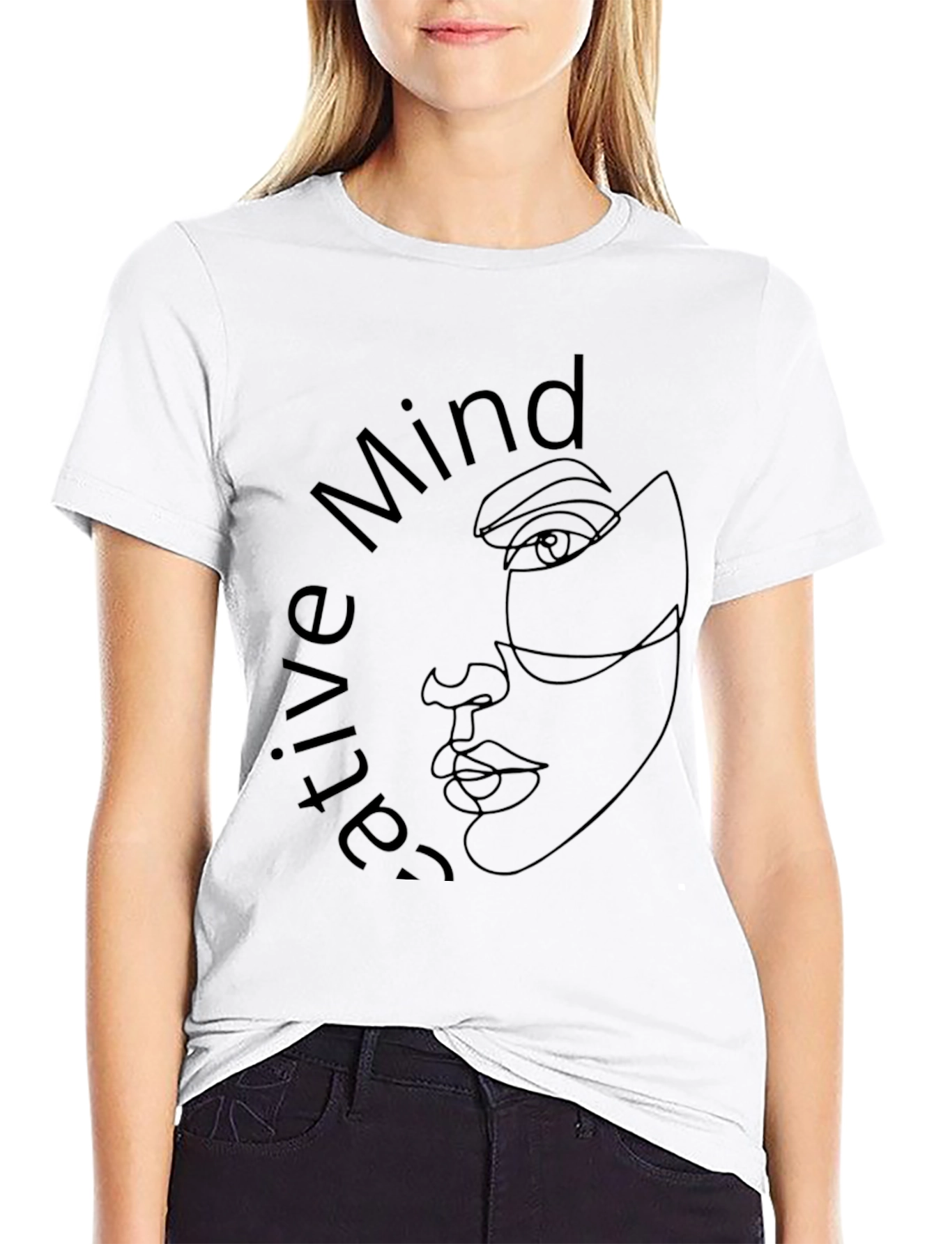 Creative Mind Graphic Tee - Black