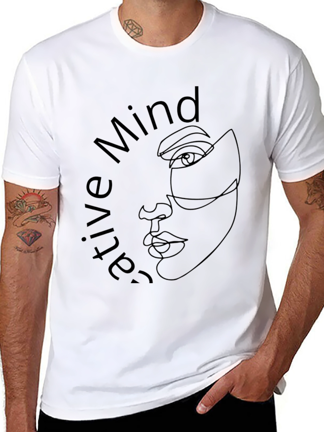 Creative Mind Graphic Tee - Black