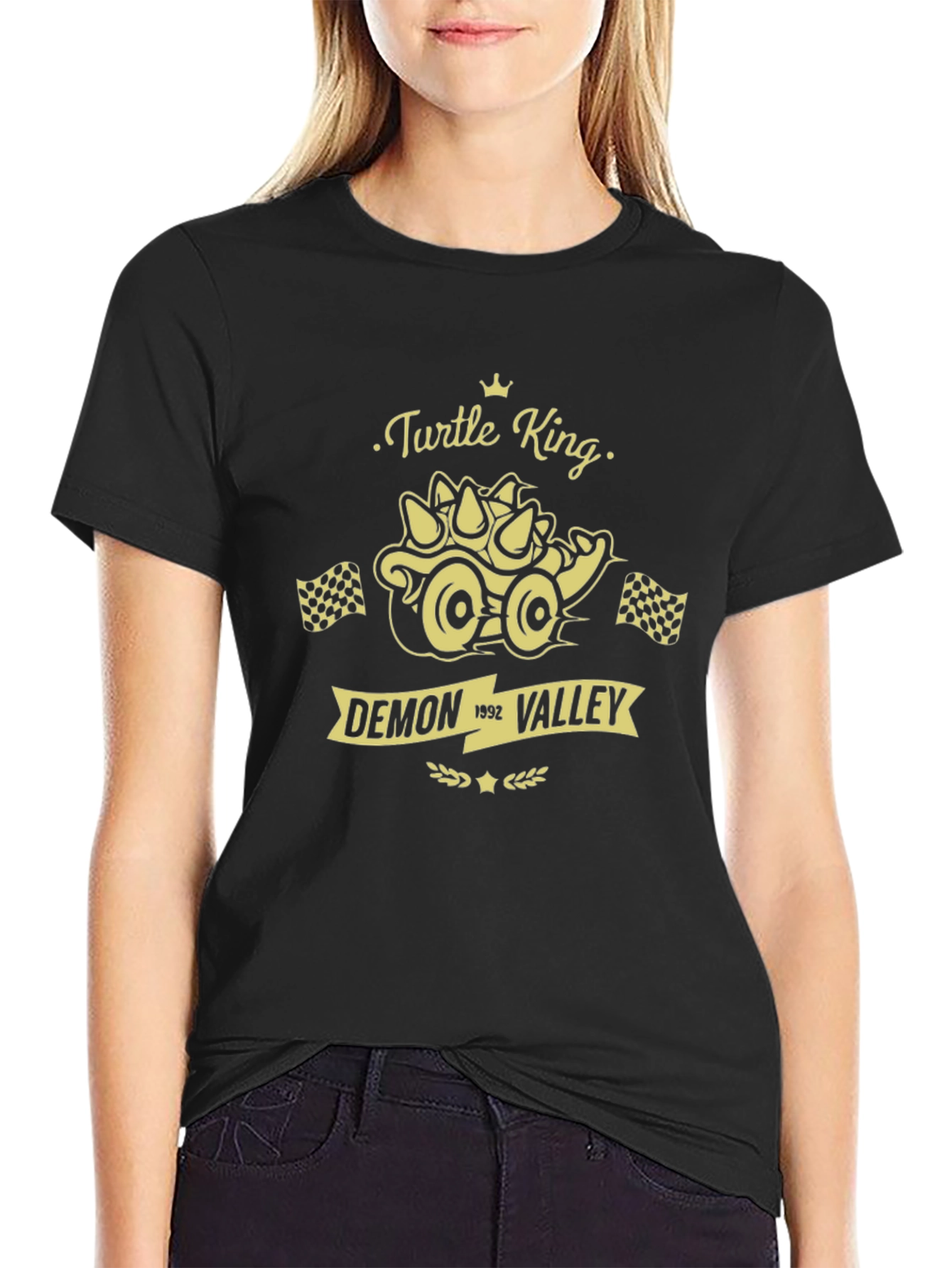 Turtle King Demon Valley 1992 Graphic T-Shirt