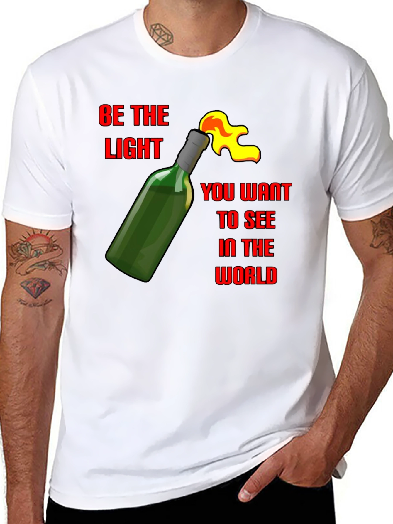Be the Light Molotov Cocktail T-Shirt