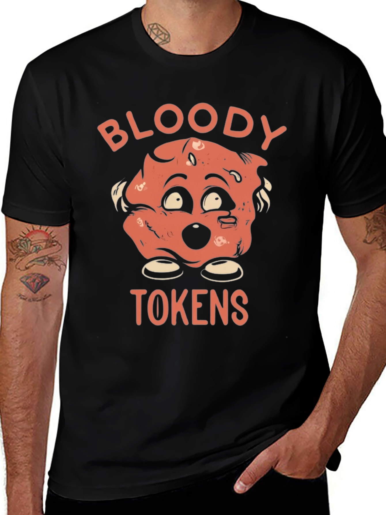 Bloody Tokens Graphic T-Shirt