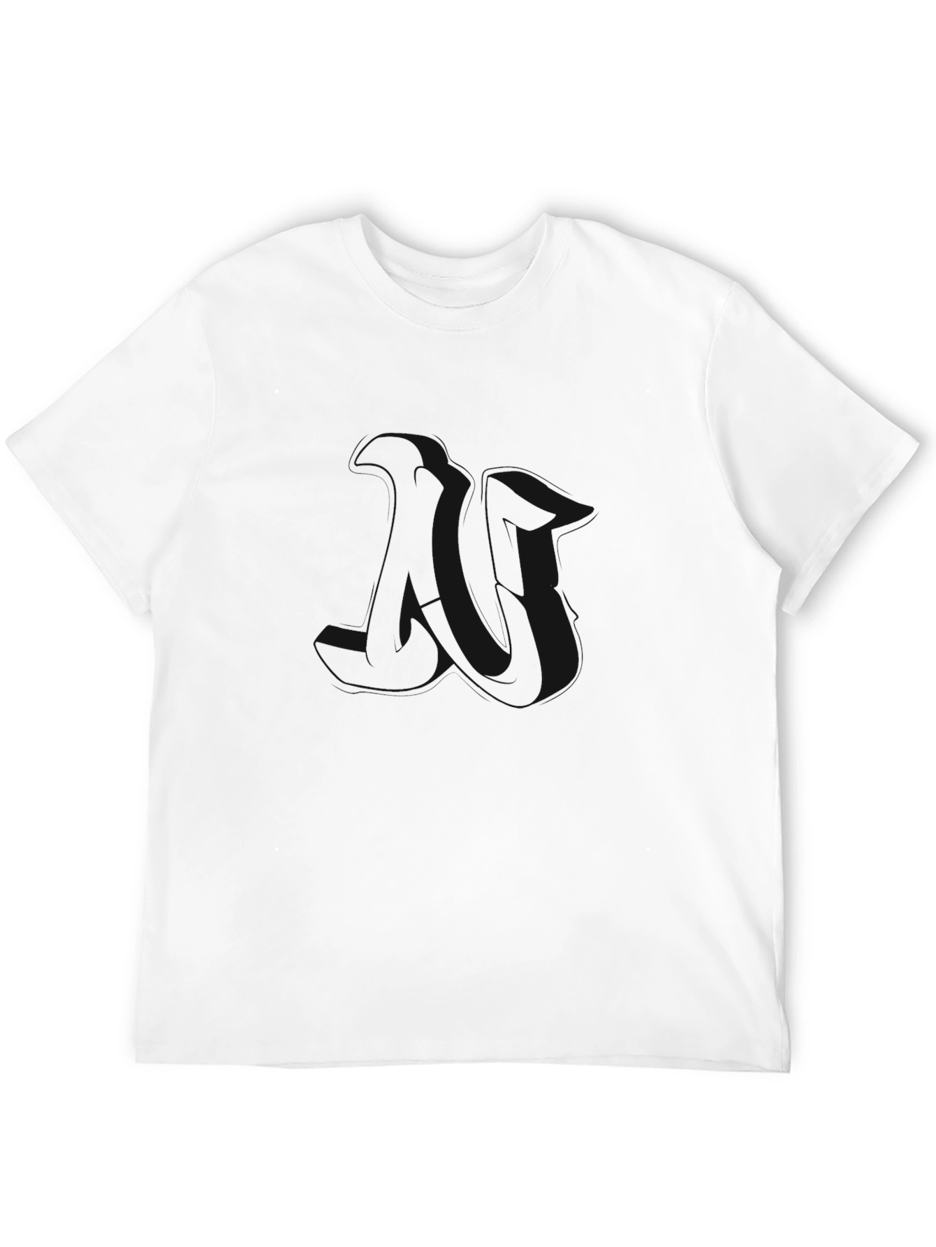 Mens Black Crew Neck T-Shirt - Casual Comfort