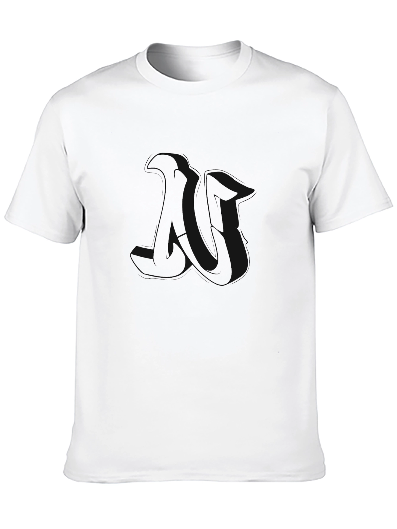 Mens Black Crew Neck T-Shirt - Casual Comfort