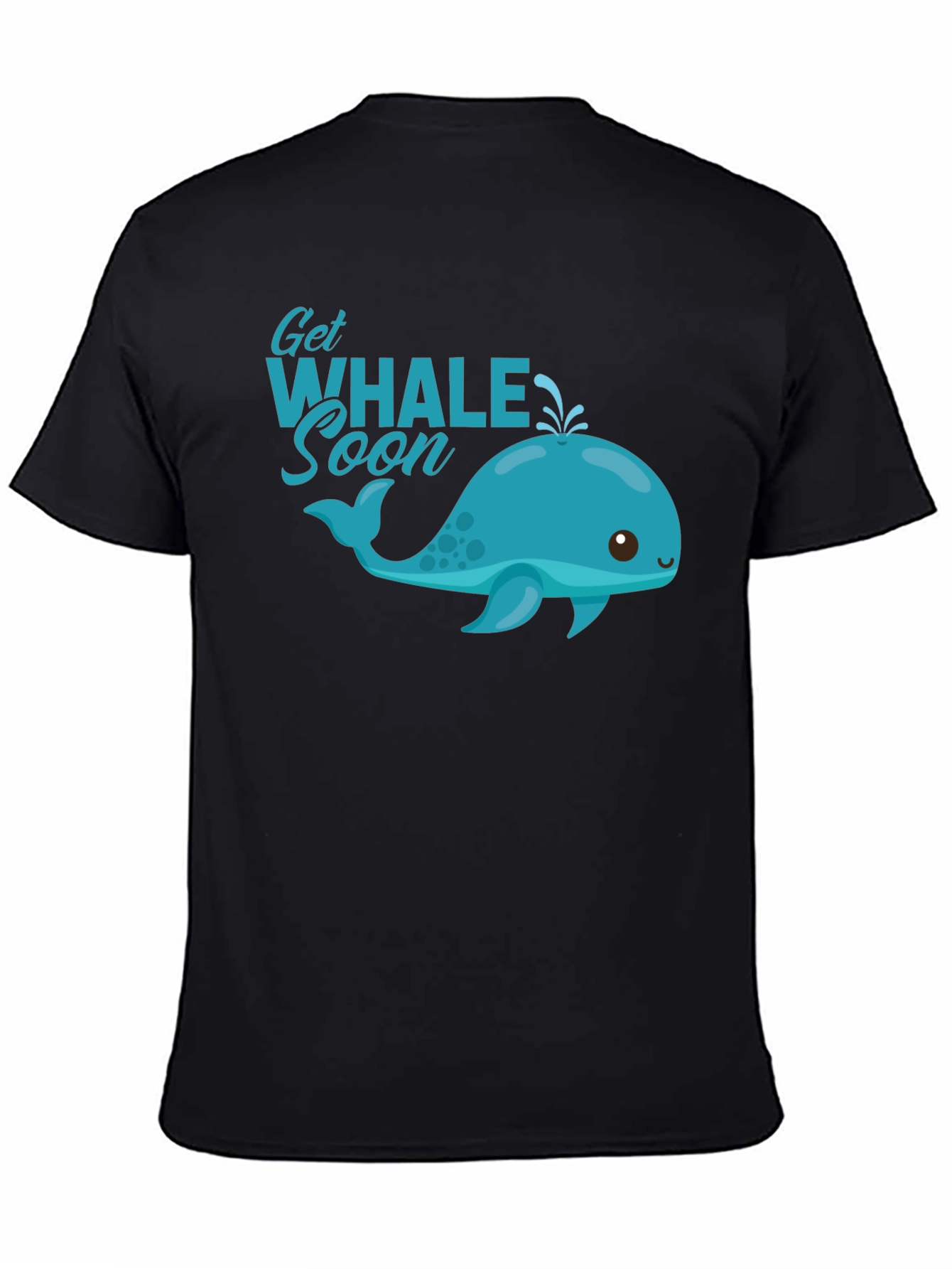 Get Whale Soon Black T-Shirt