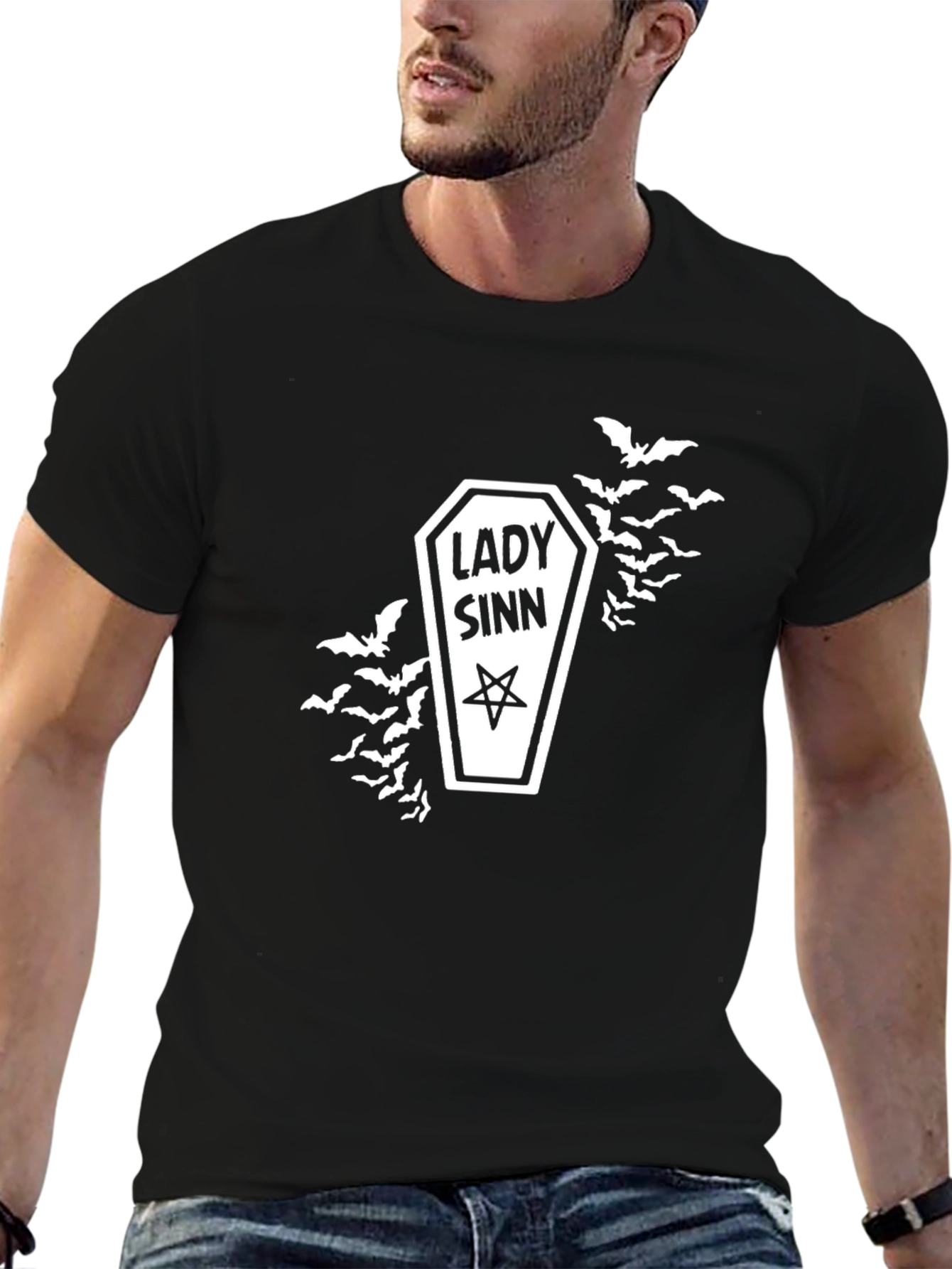 Lady Sinn Coffin Tee - Gothic Style Shirt