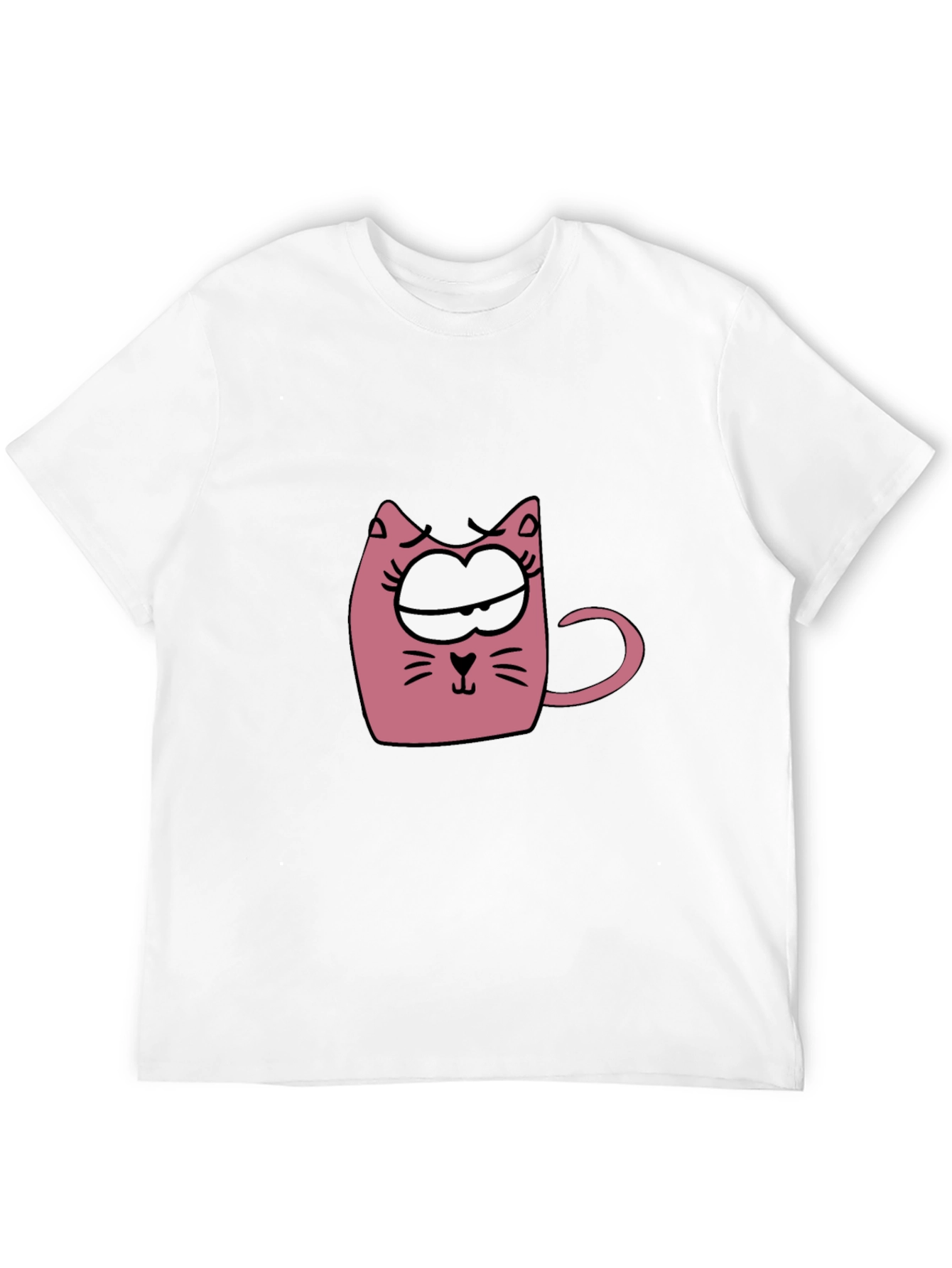 Cat Mug Graphic T-Shirt