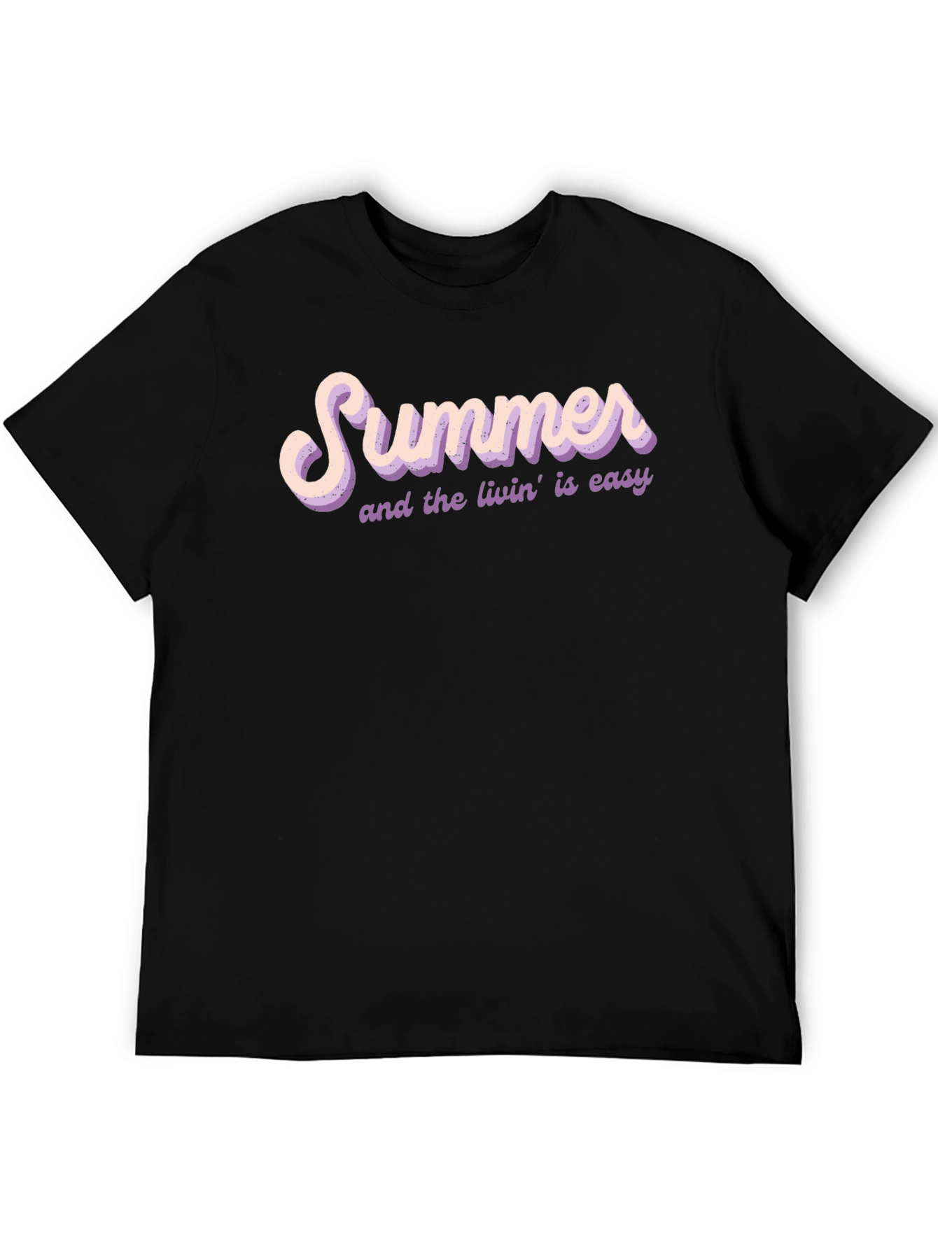 Summer Livin T-Shirt - Black Casual Tee