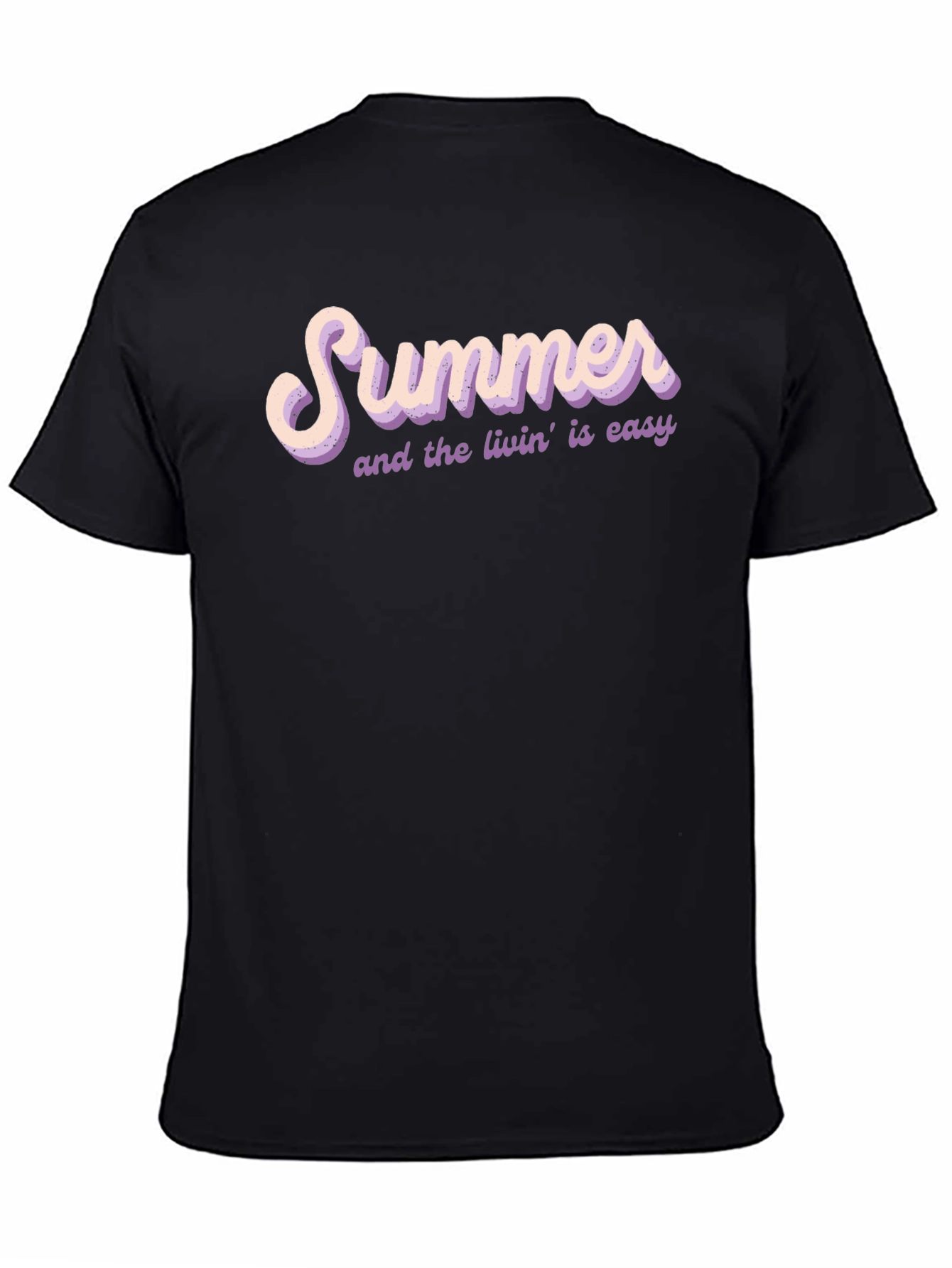 Summer Livin T-Shirt - Black Casual Tee