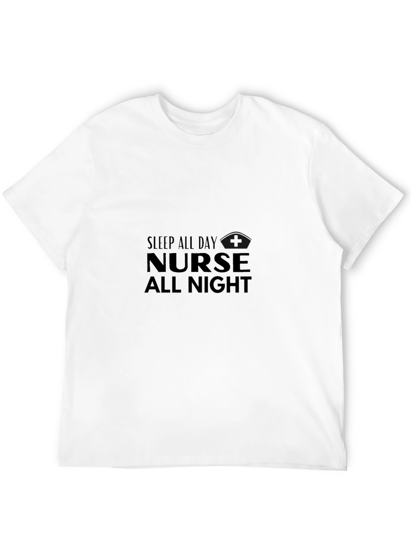 Nurse All Night Black Tee