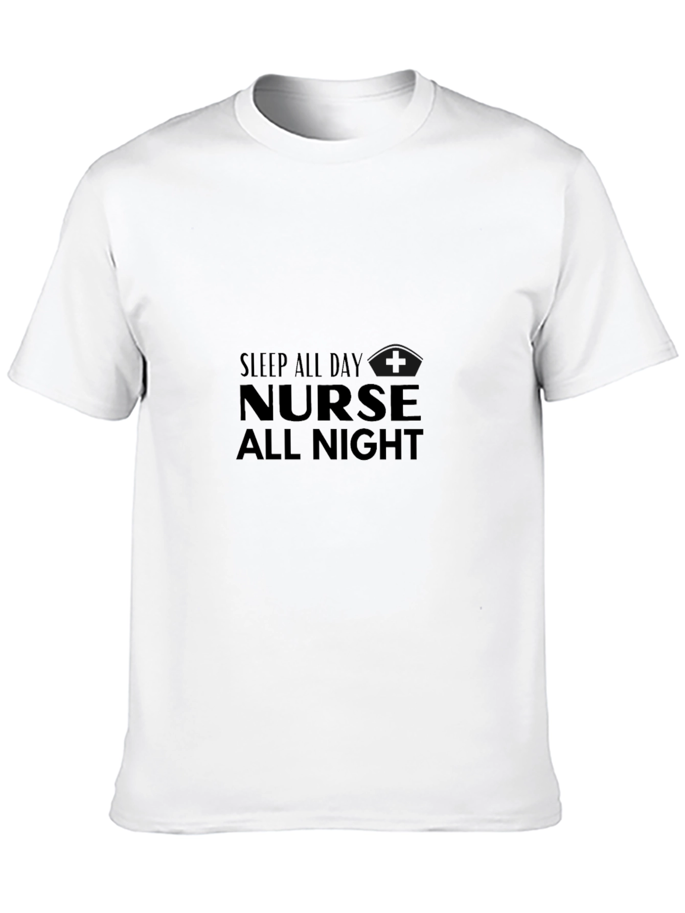 Nurse All Night Black Tee