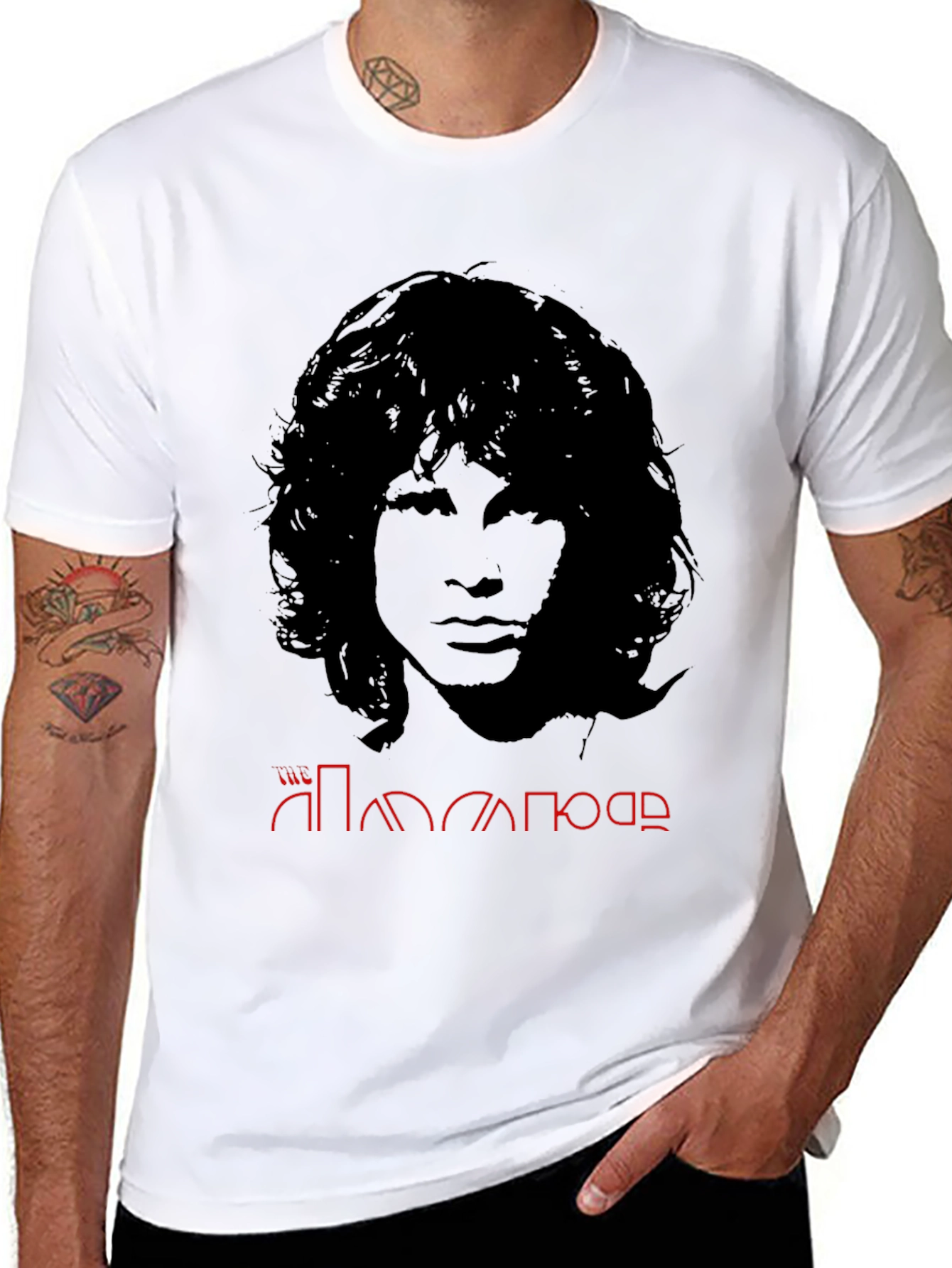 The Doors Graphic Print Black T-Shirt