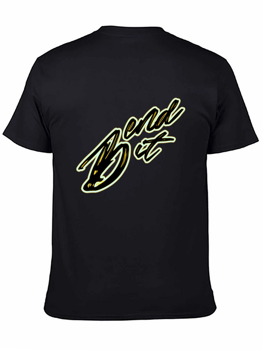 Bend It Graphic Tee - Black Cotton Blend