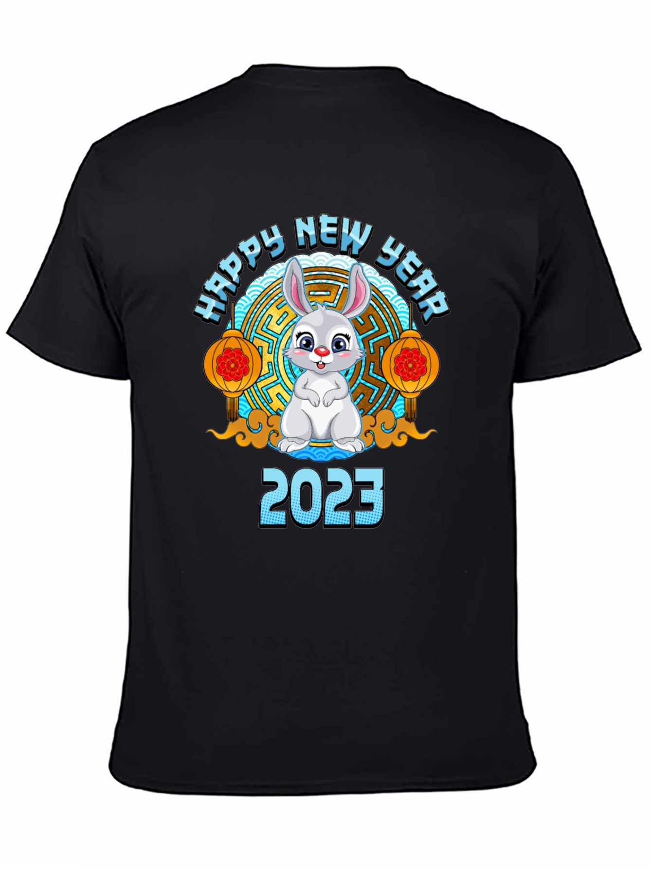 Happy New Year 2023 Rabbit Graphic T-Shirt
