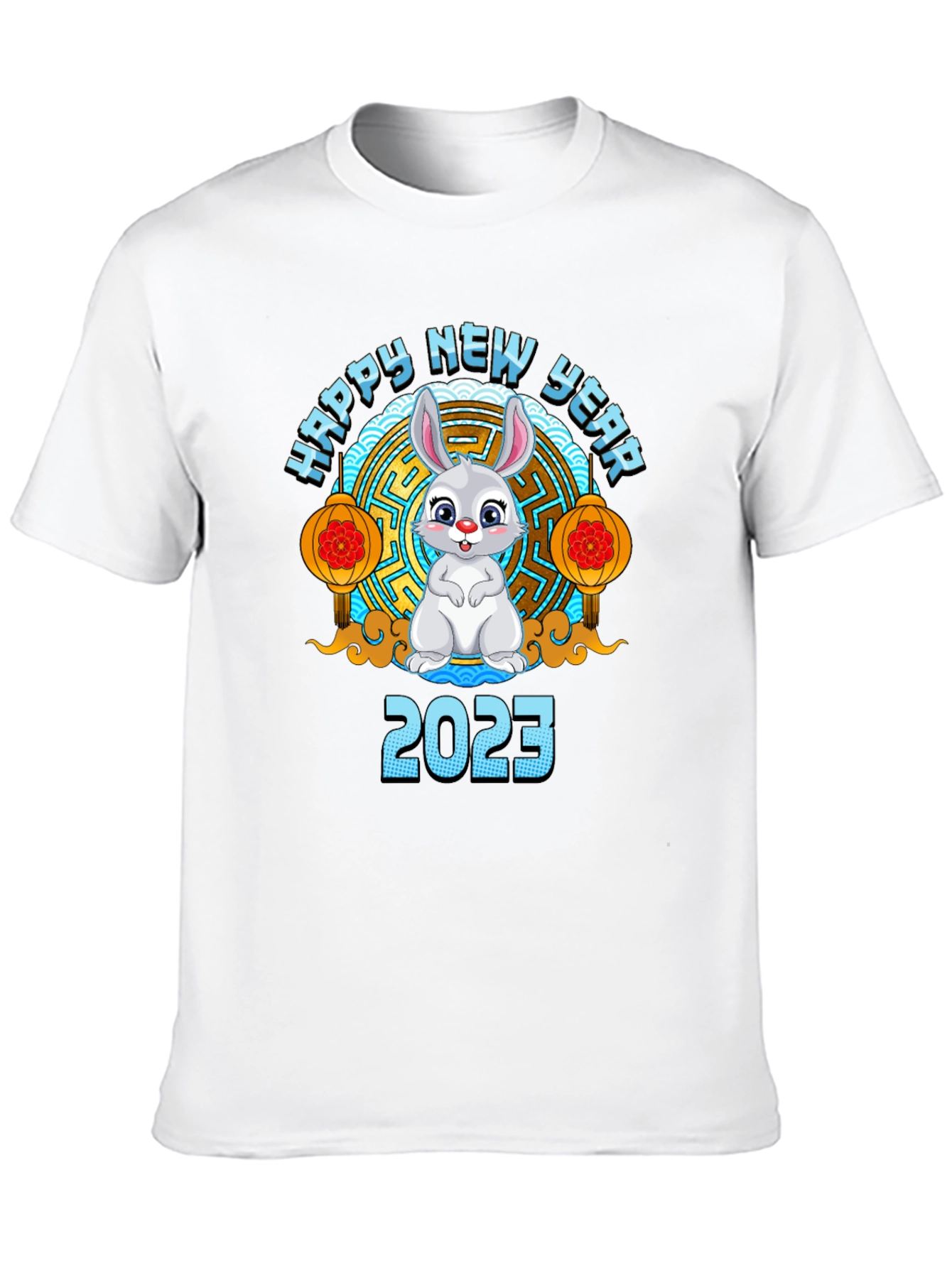 Happy New Year 2023 Rabbit Graphic T-Shirt