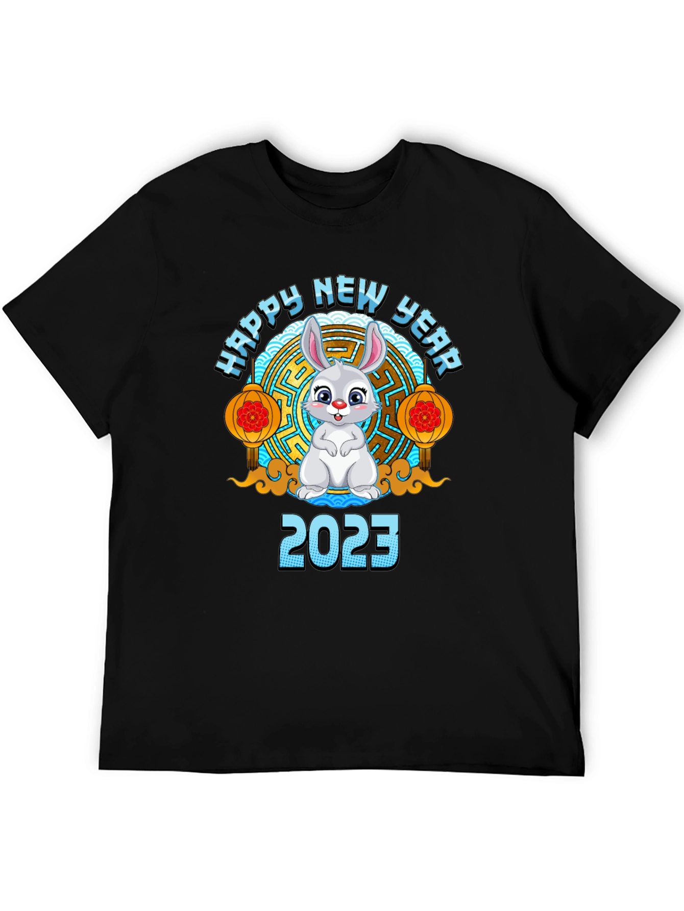 Happy New Year 2023 Rabbit Graphic T-Shirt