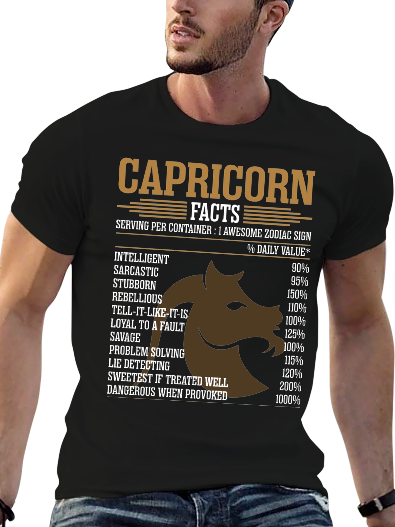 Capricorn Zodiac Sign Facts T-Shirt