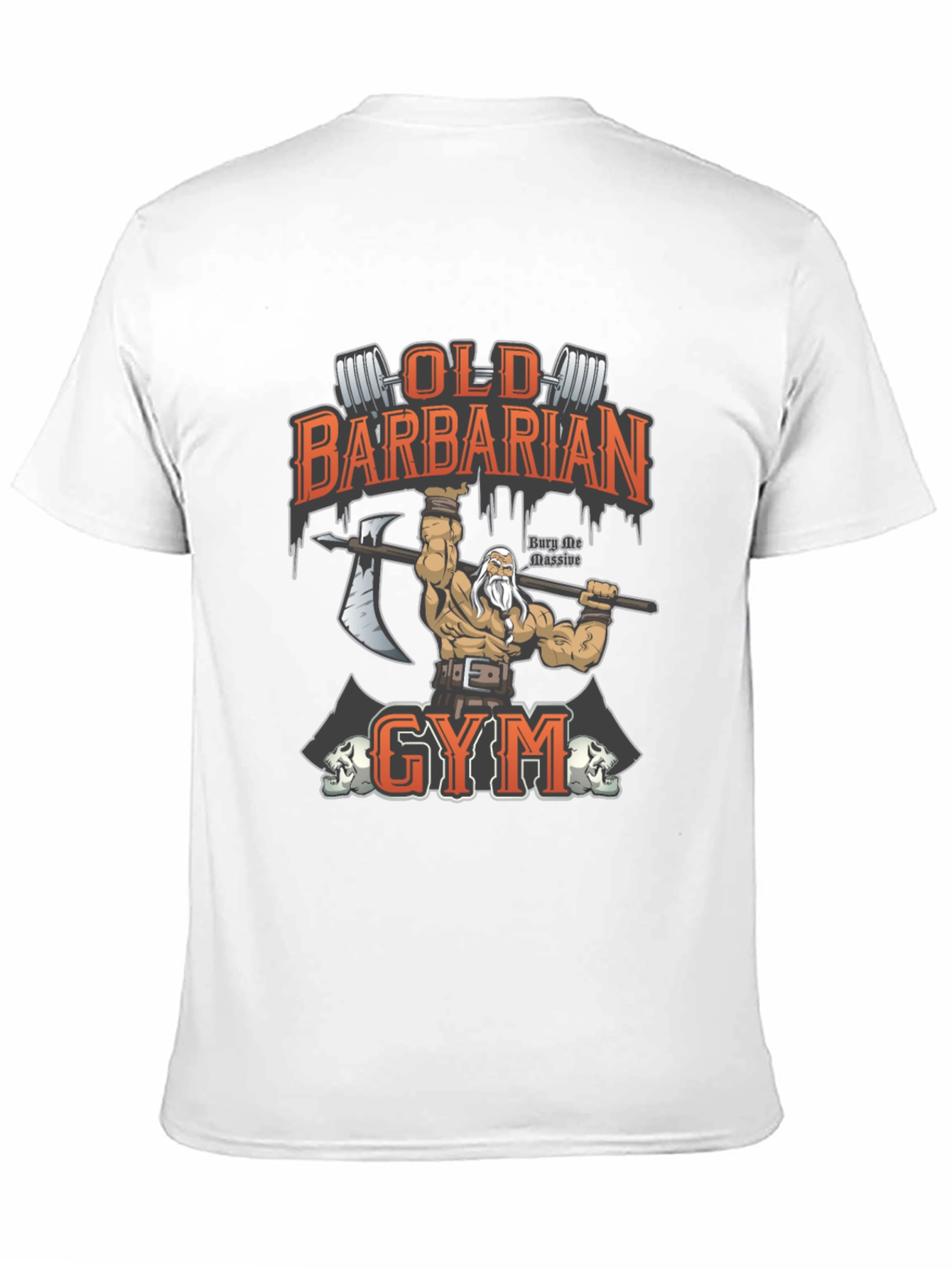 Old Barbarian Gym Black T-Shirt