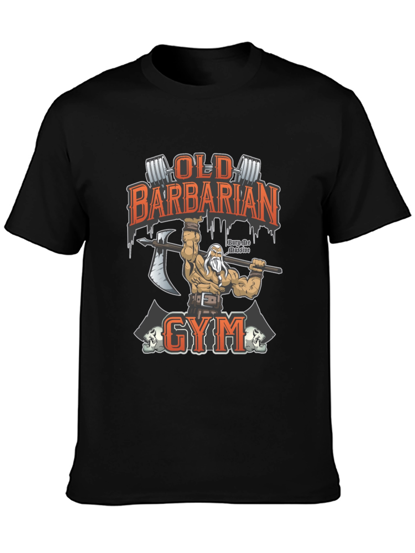 Old Barbarian Gym Black T-Shirt