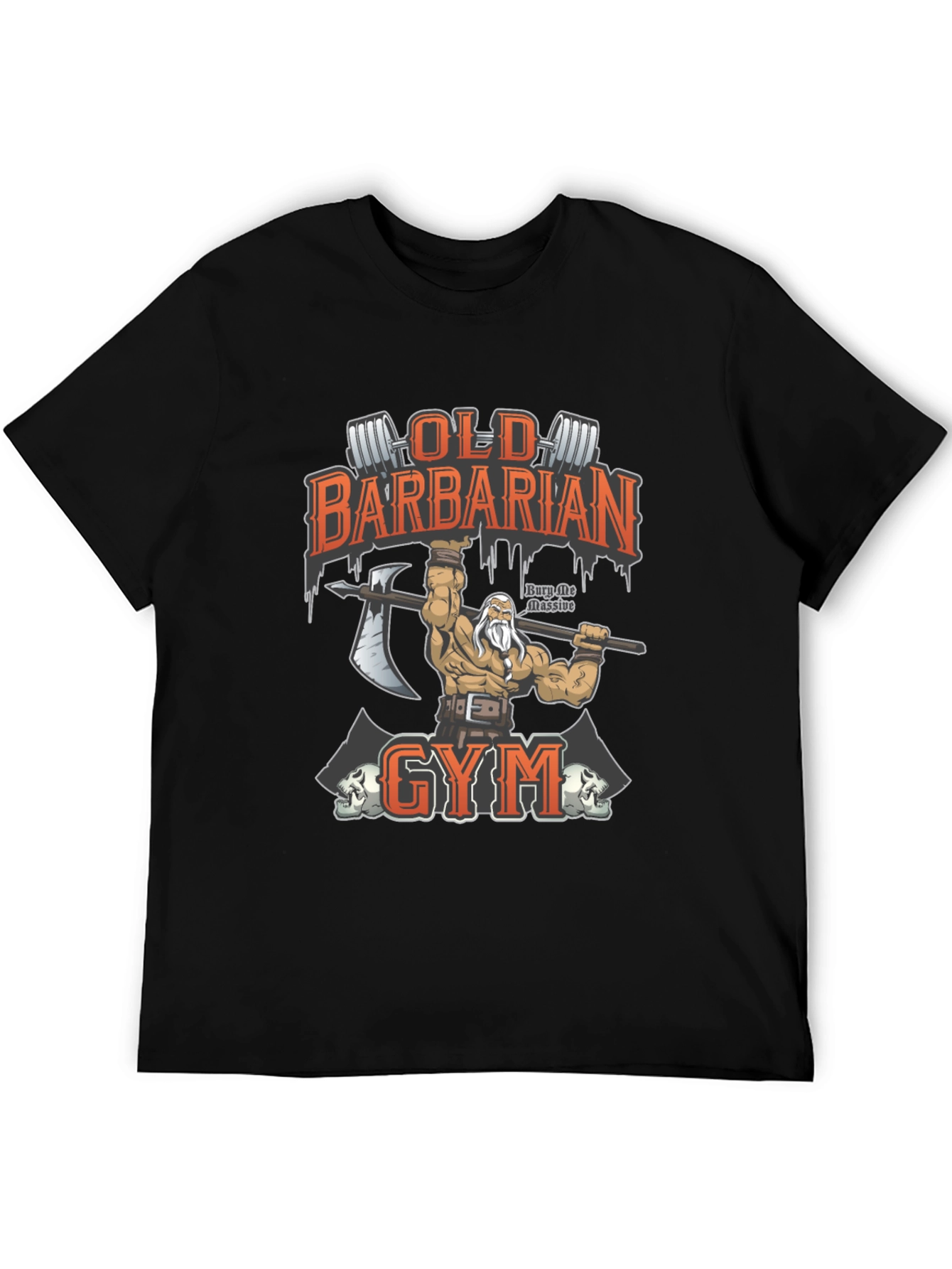 Old Barbarian Gym Black T-Shirt