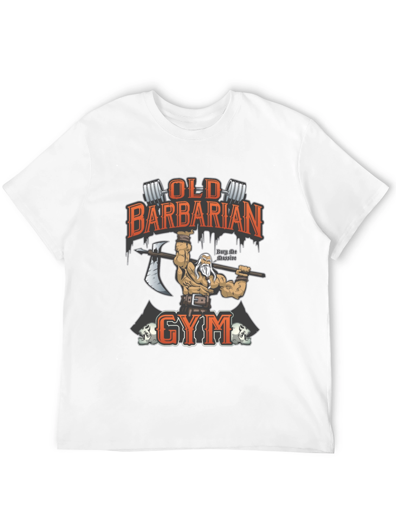 Old Barbarian Gym Black T-Shirt