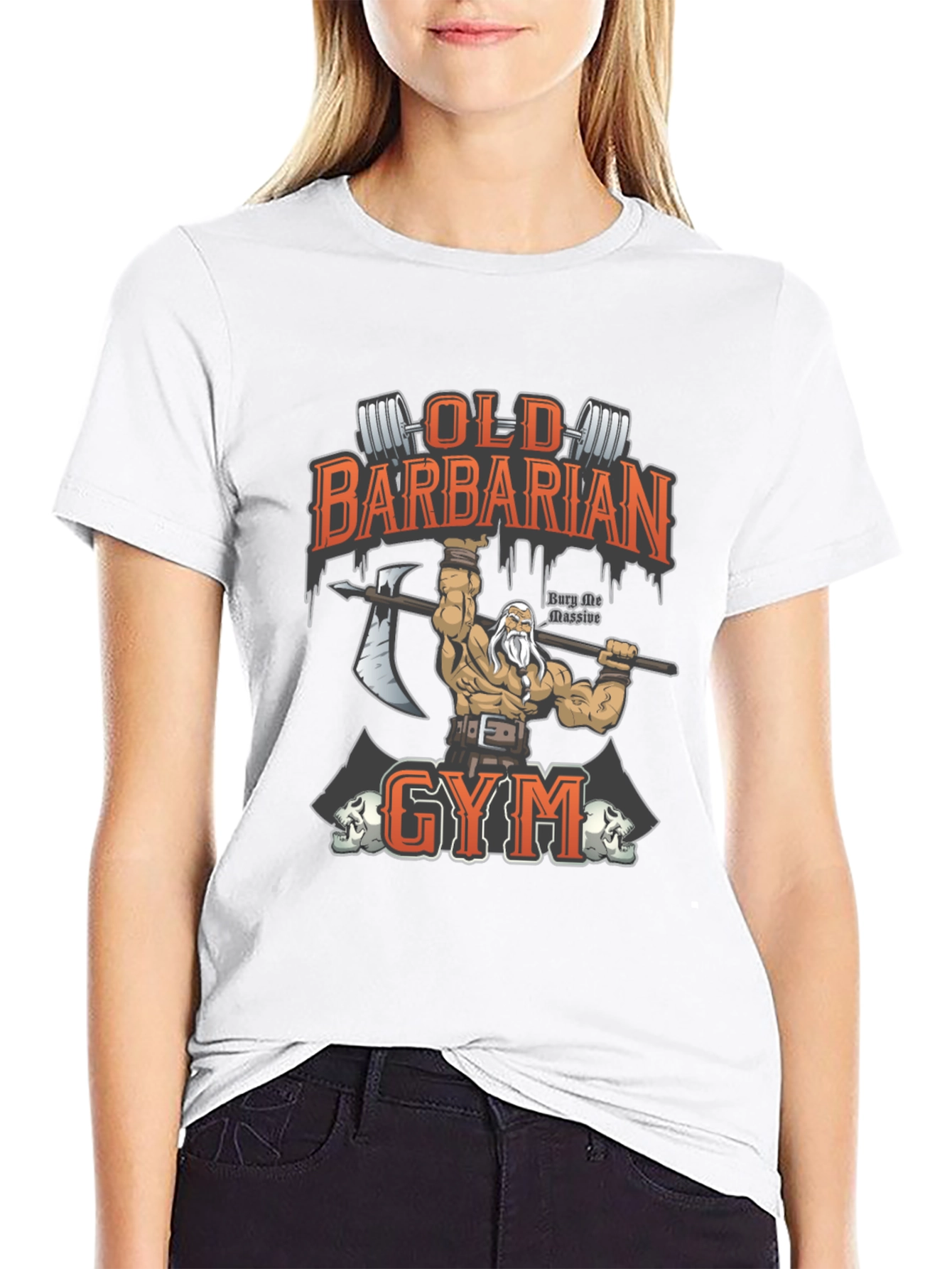 Old Barbarian Gym Black T-Shirt