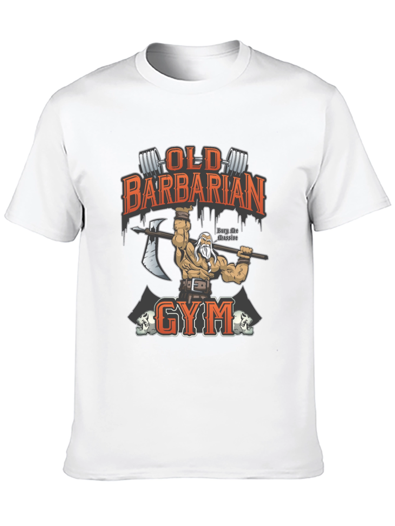 Old Barbarian Gym Black T-Shirt