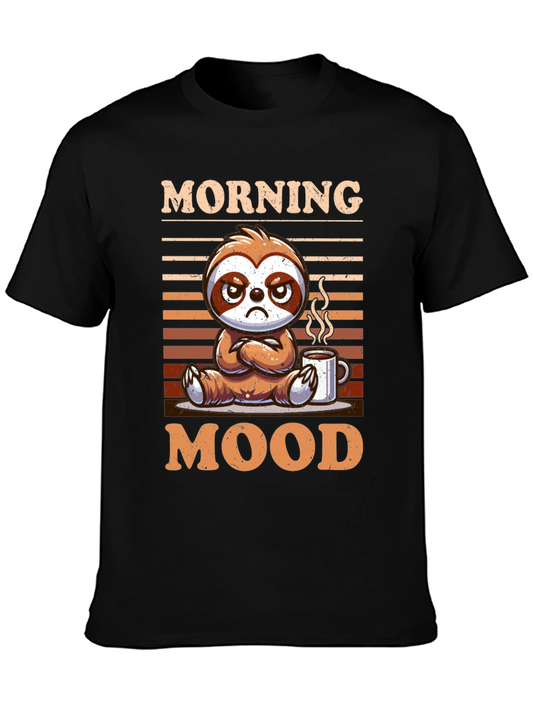 Morning Mood Sloth Graphic Tee