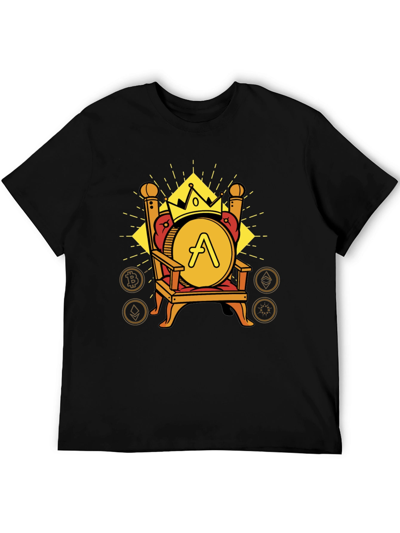 Crypto King T-Shirt: Throne Design