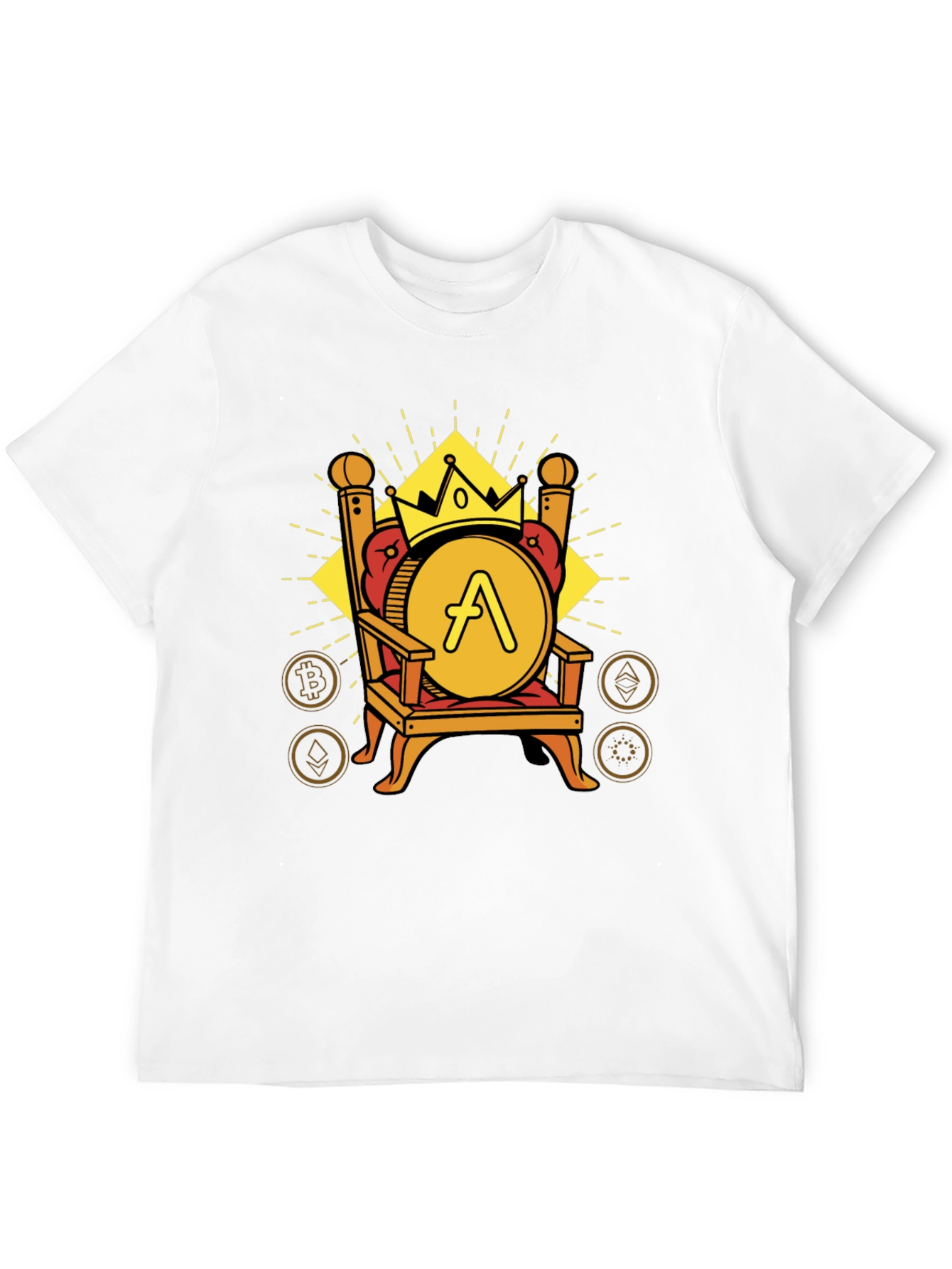 Crypto King T-Shirt: Throne Design