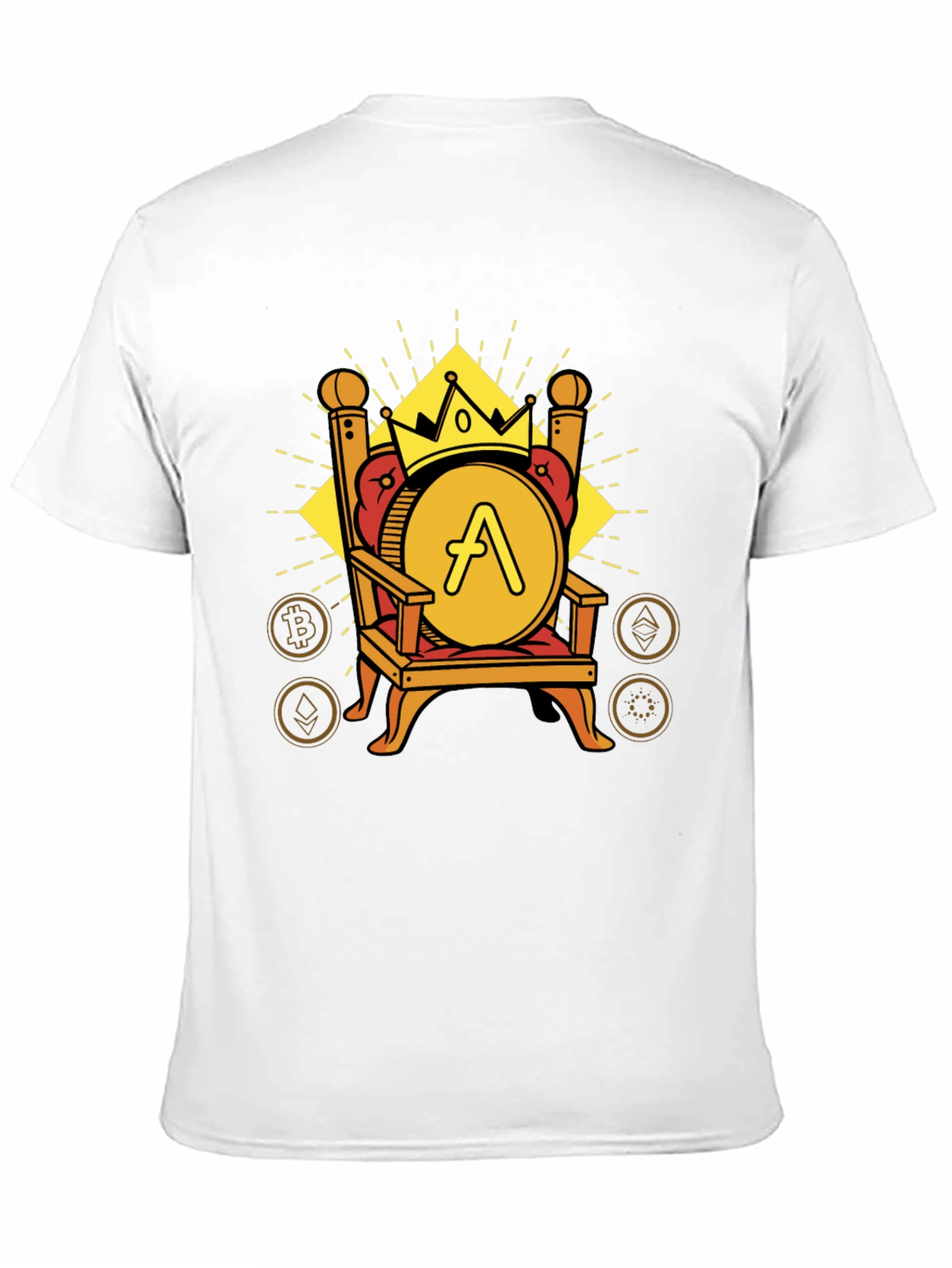 Crypto King T-Shirt: Throne Design