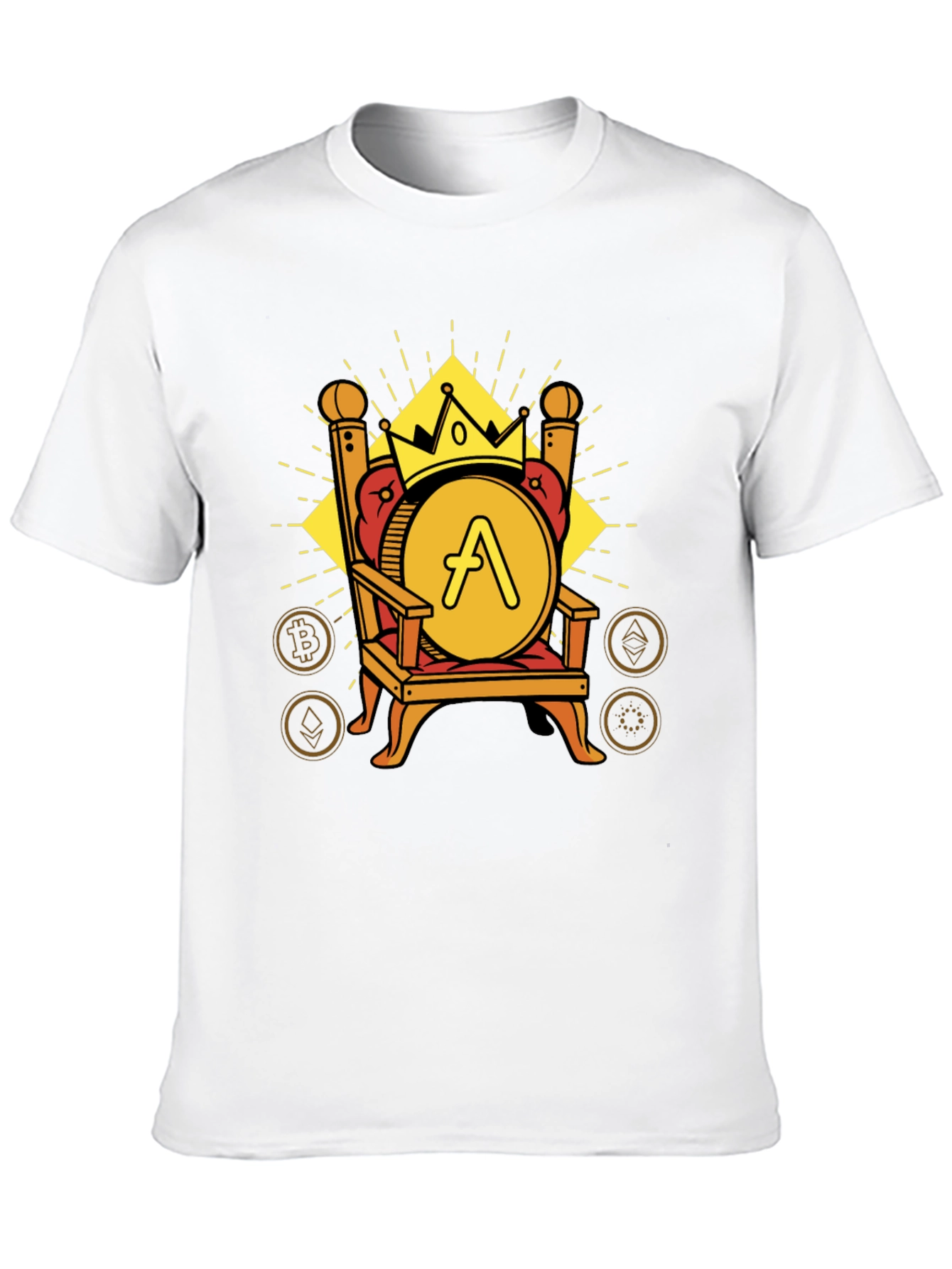 Crypto King T-Shirt: Throne Design