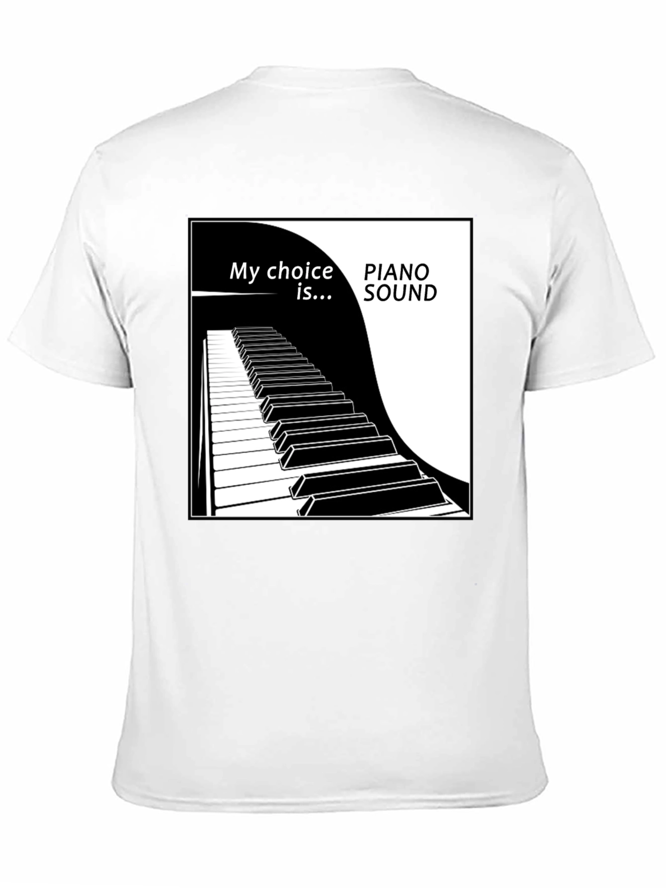 Piano Sound Choice Black T-Shirt