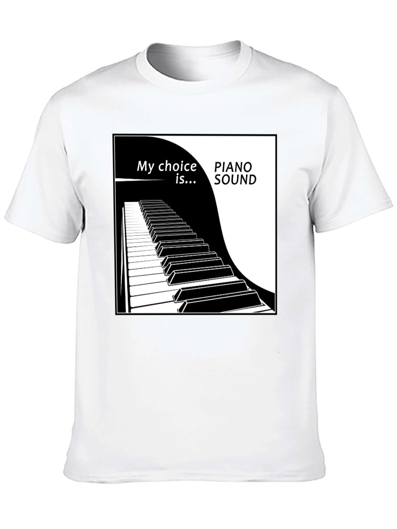Piano Sound Choice Black T-Shirt