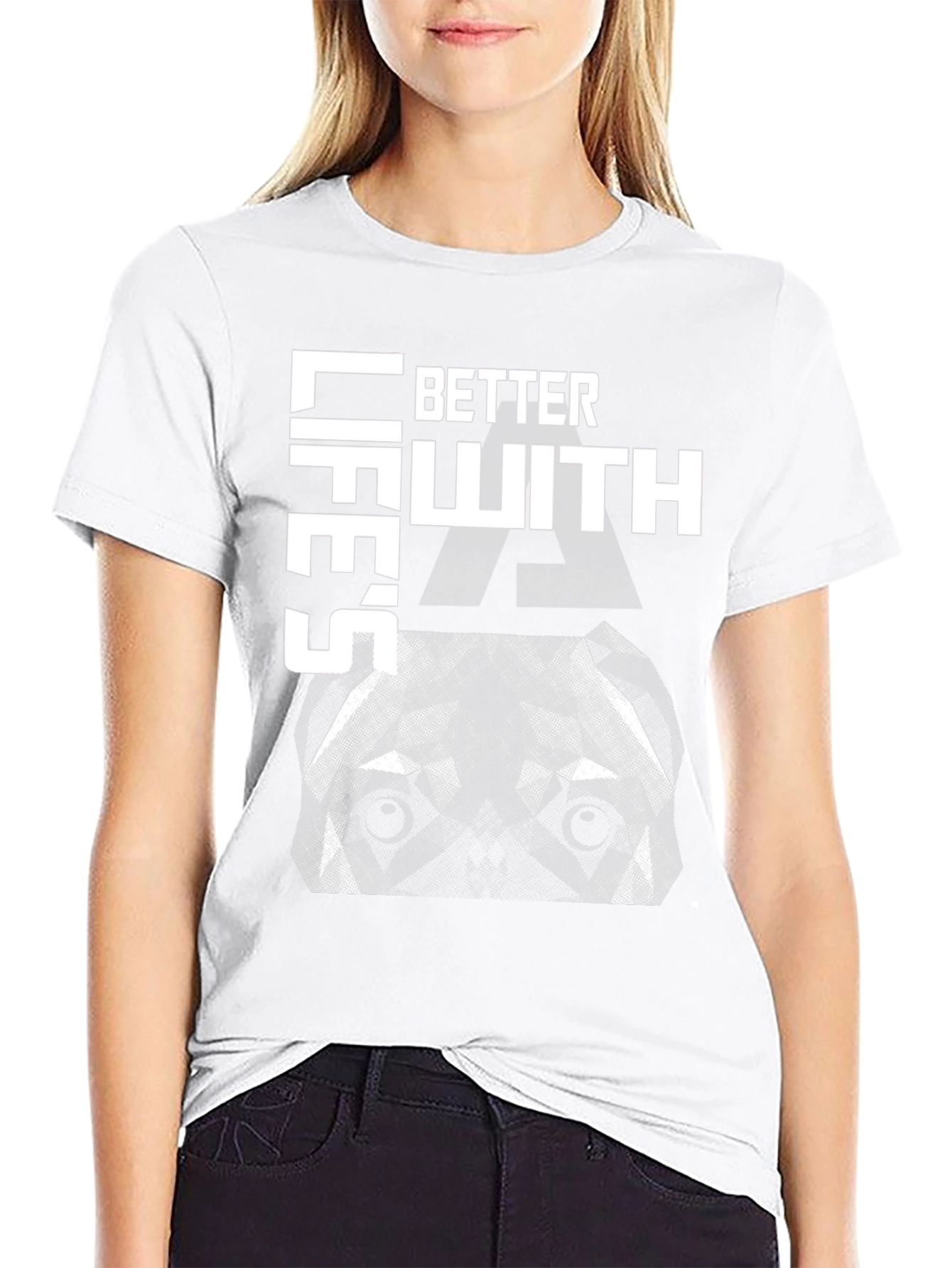 Better Lifes With a Pitbull Graphic T-Shirt