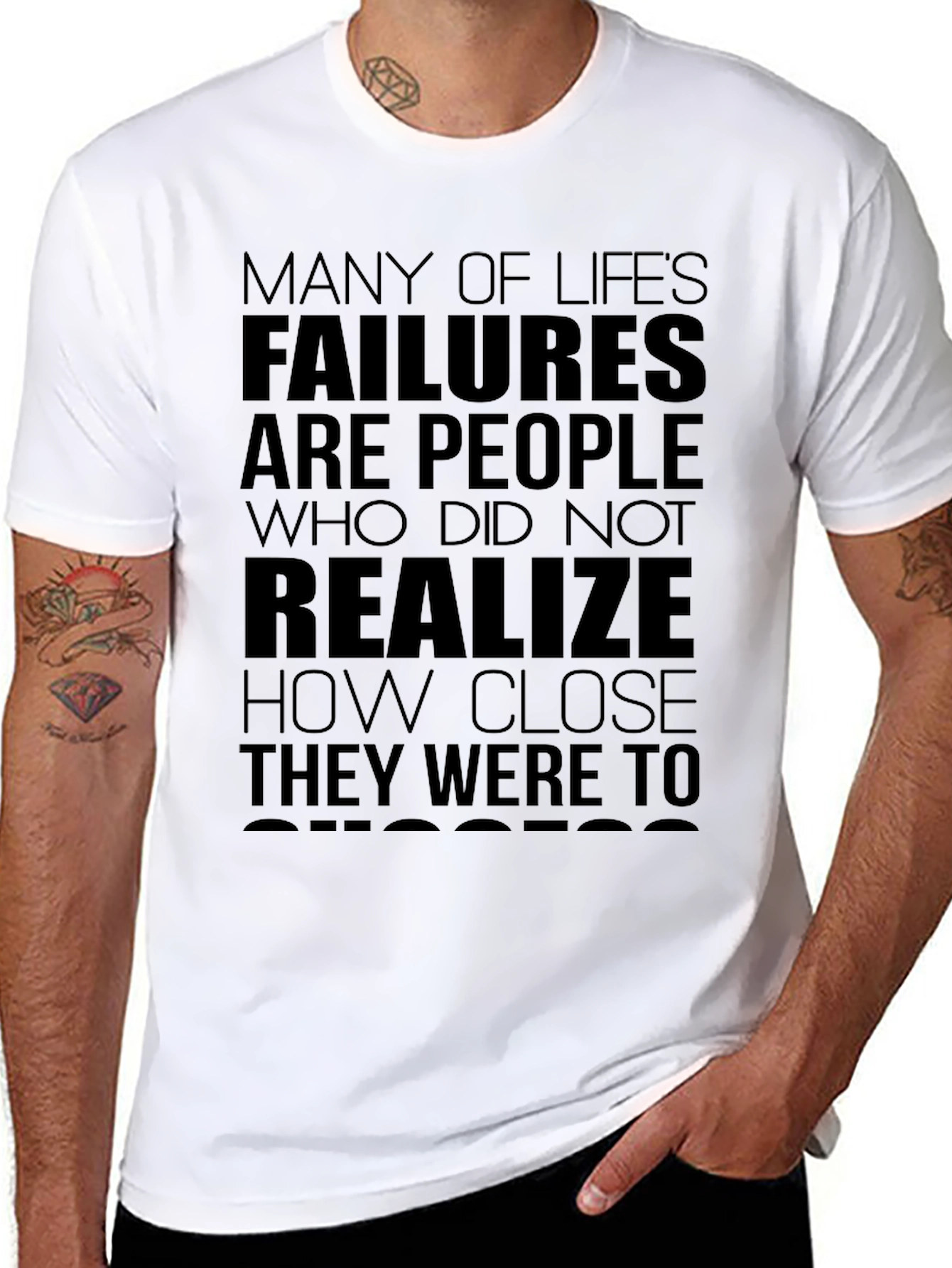 Motivational Quote T-Shirt: Dont Give Up!
