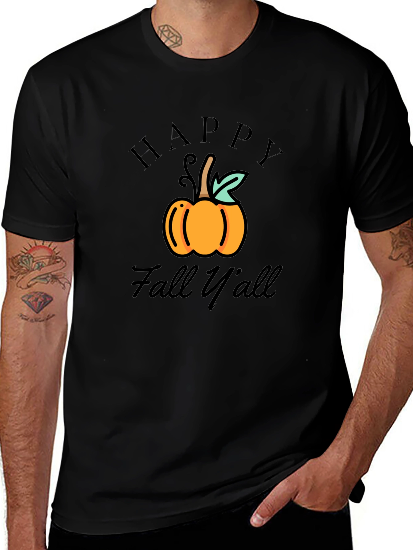 Happy Fall Yall Pumpkin Graphic Tee