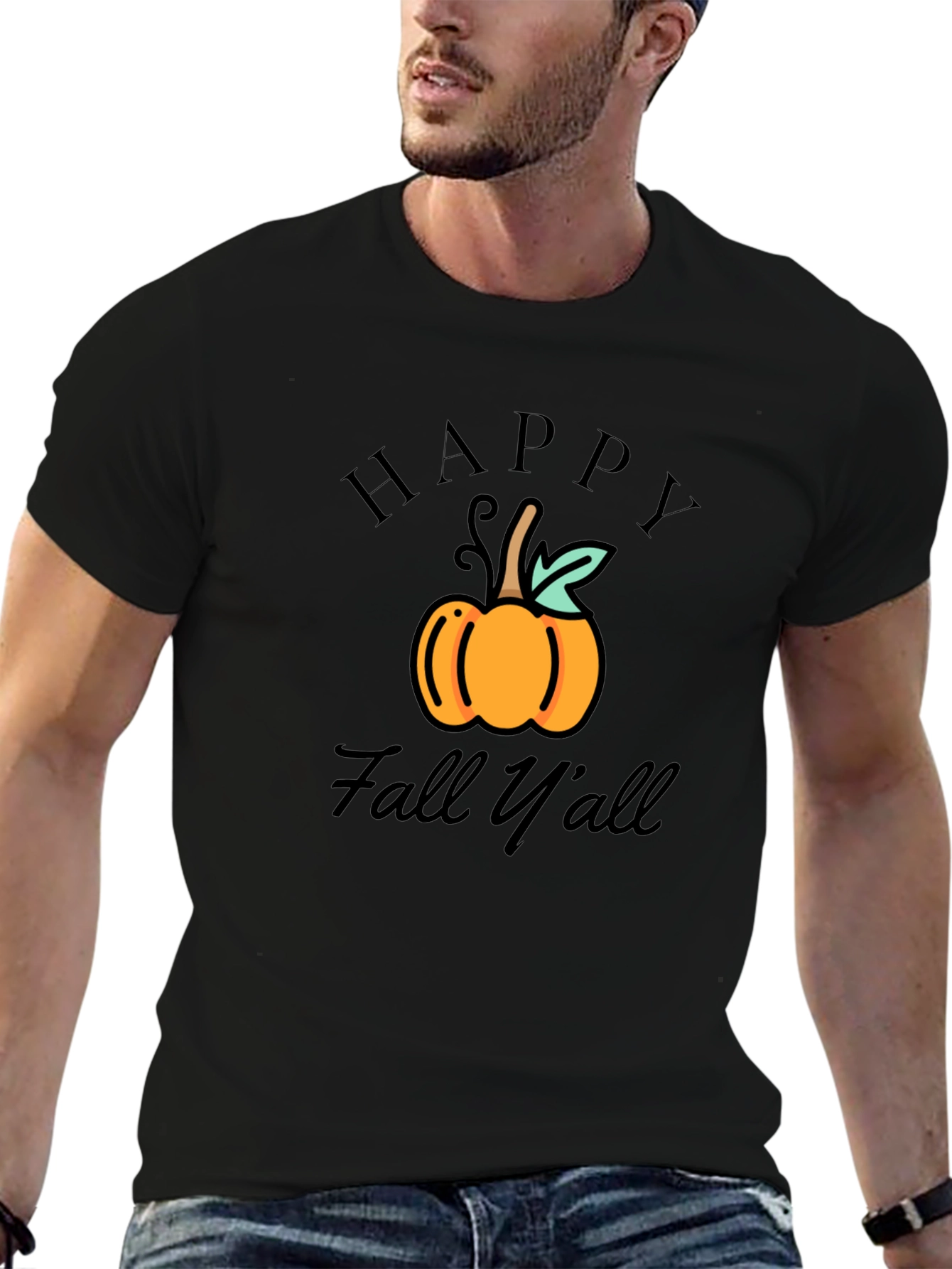 Happy Fall Yall Pumpkin Graphic Tee