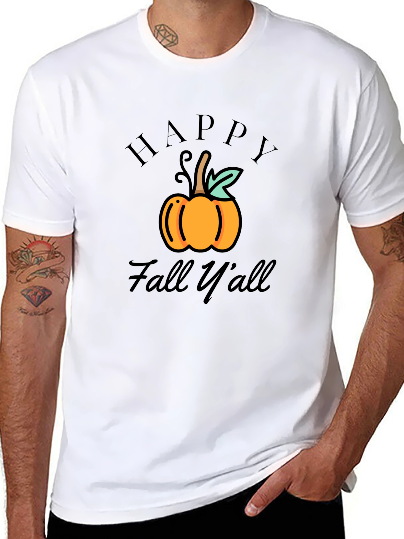 Happy Fall Yall Pumpkin Graphic Tee