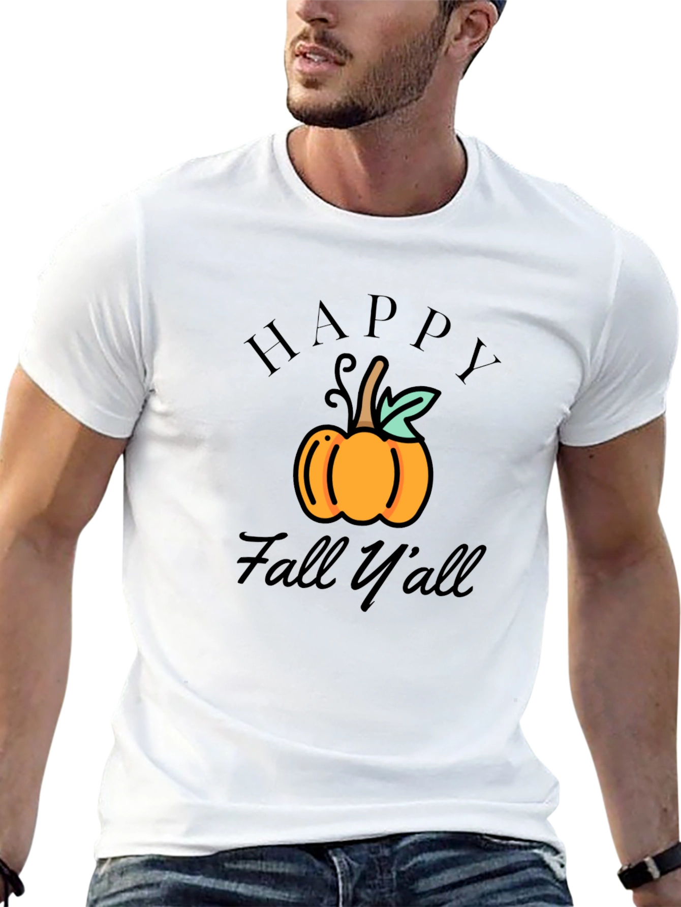 Happy Fall Yall Pumpkin Graphic Tee