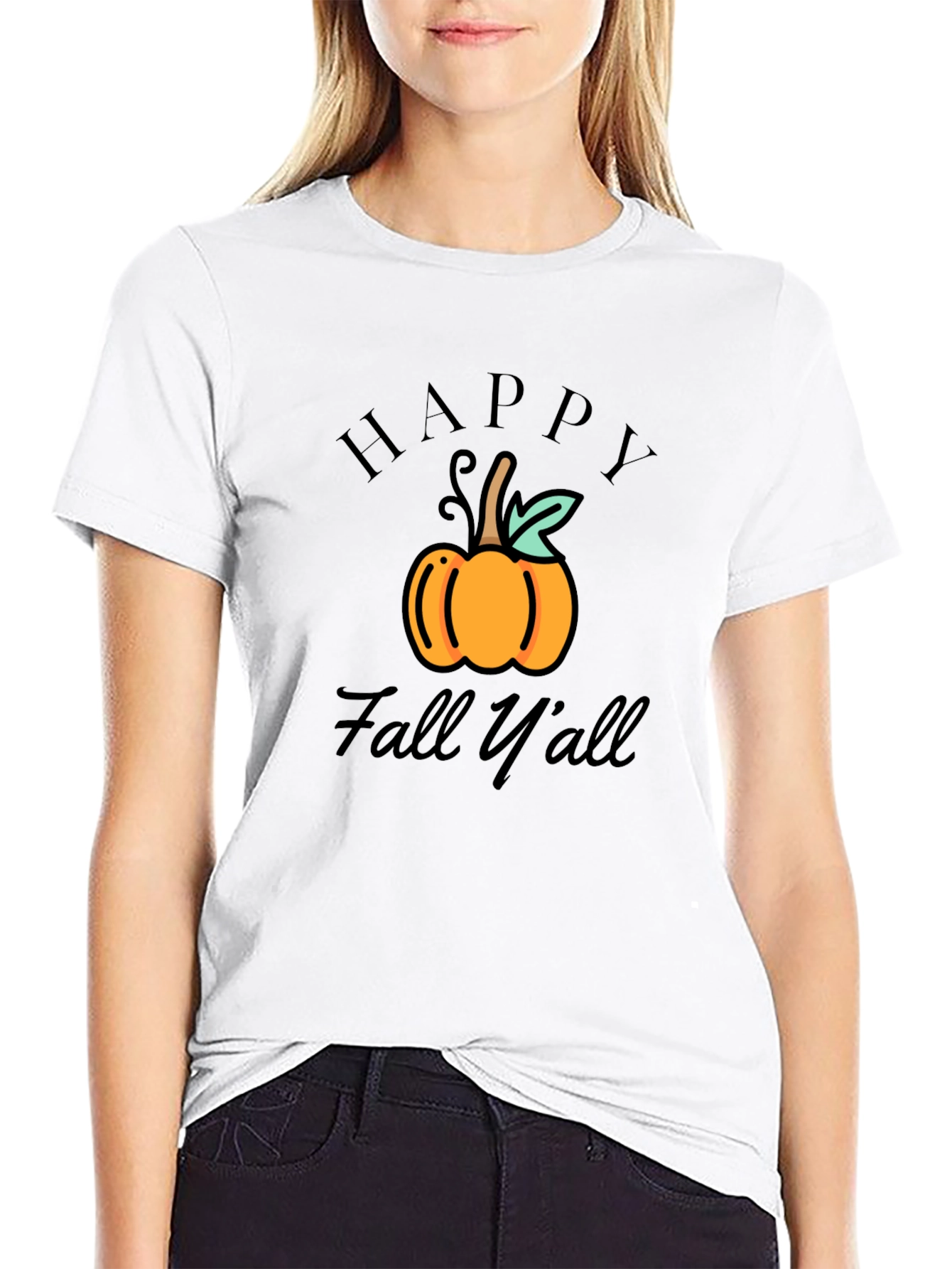 Happy Fall Yall Pumpkin Graphic Tee