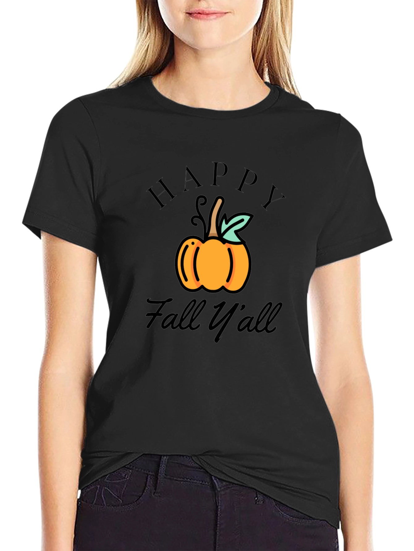 Happy Fall Yall Pumpkin Graphic Tee