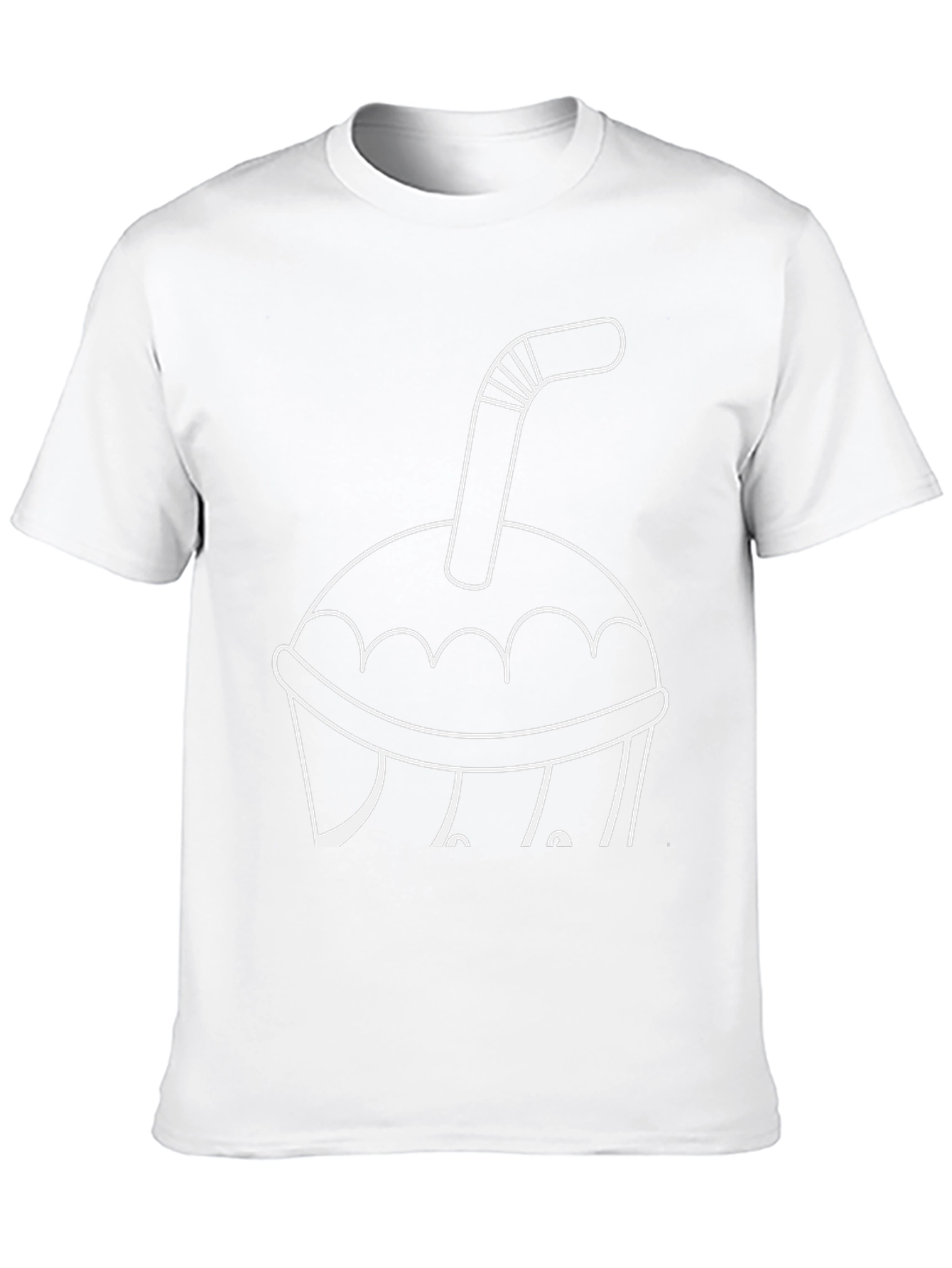 Drink Cup T-Shirt - Black Casual Tee